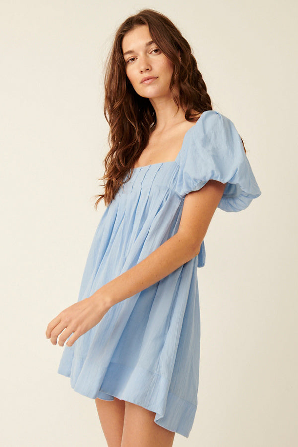 FREE PEOPLE MARINA MINI DRESS - BLUEBELL