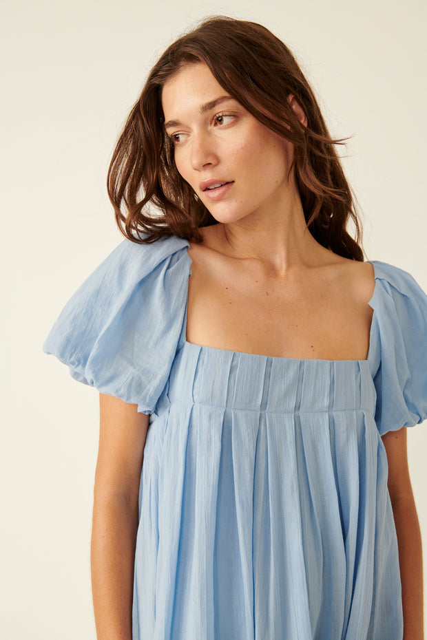 FREE PEOPLE MARINA MINI DRESS - BLUEBELL - LAST SIZE XS