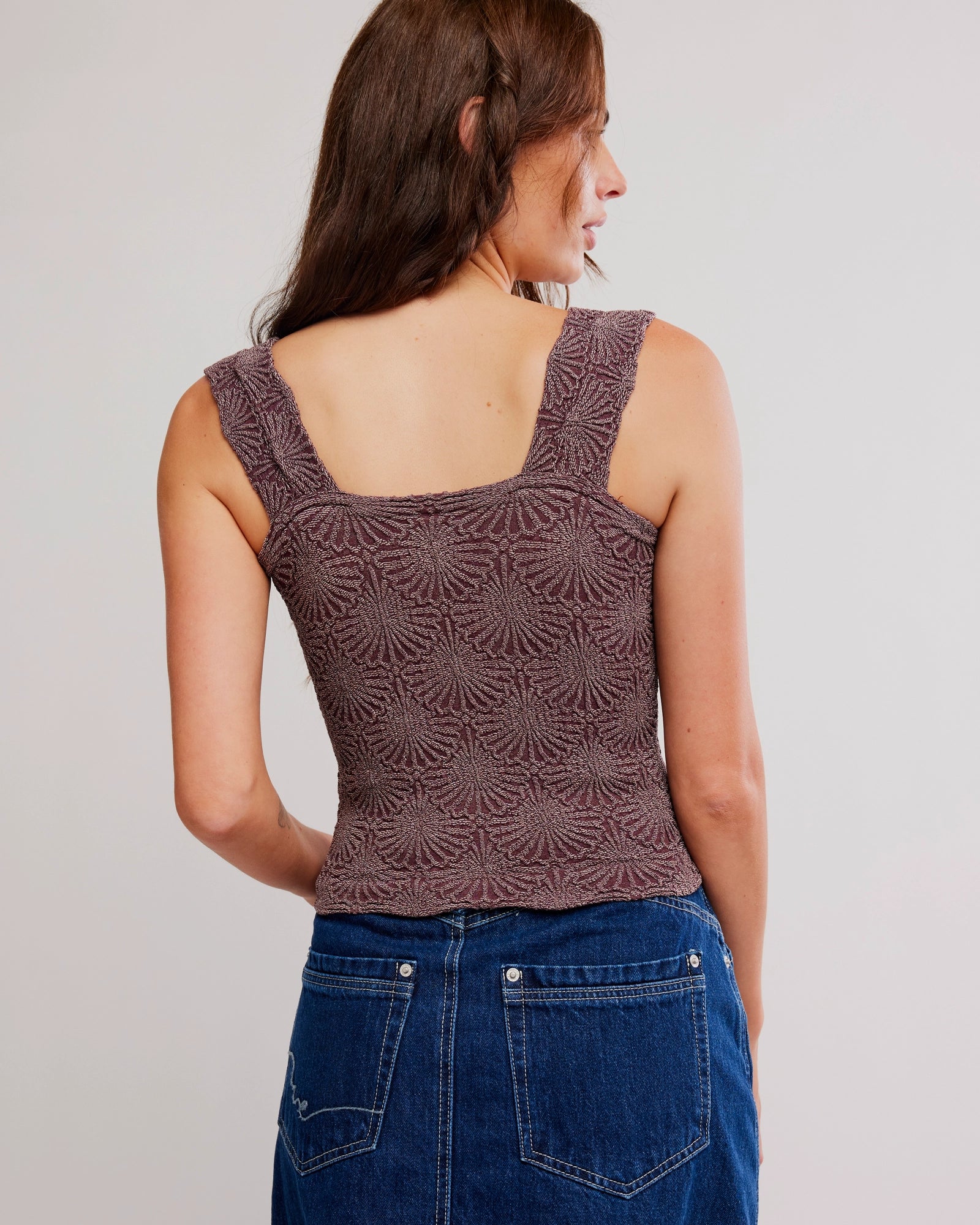 FREE PEOPLE LOVE LETTER TANK - VINTAGE GRAPE