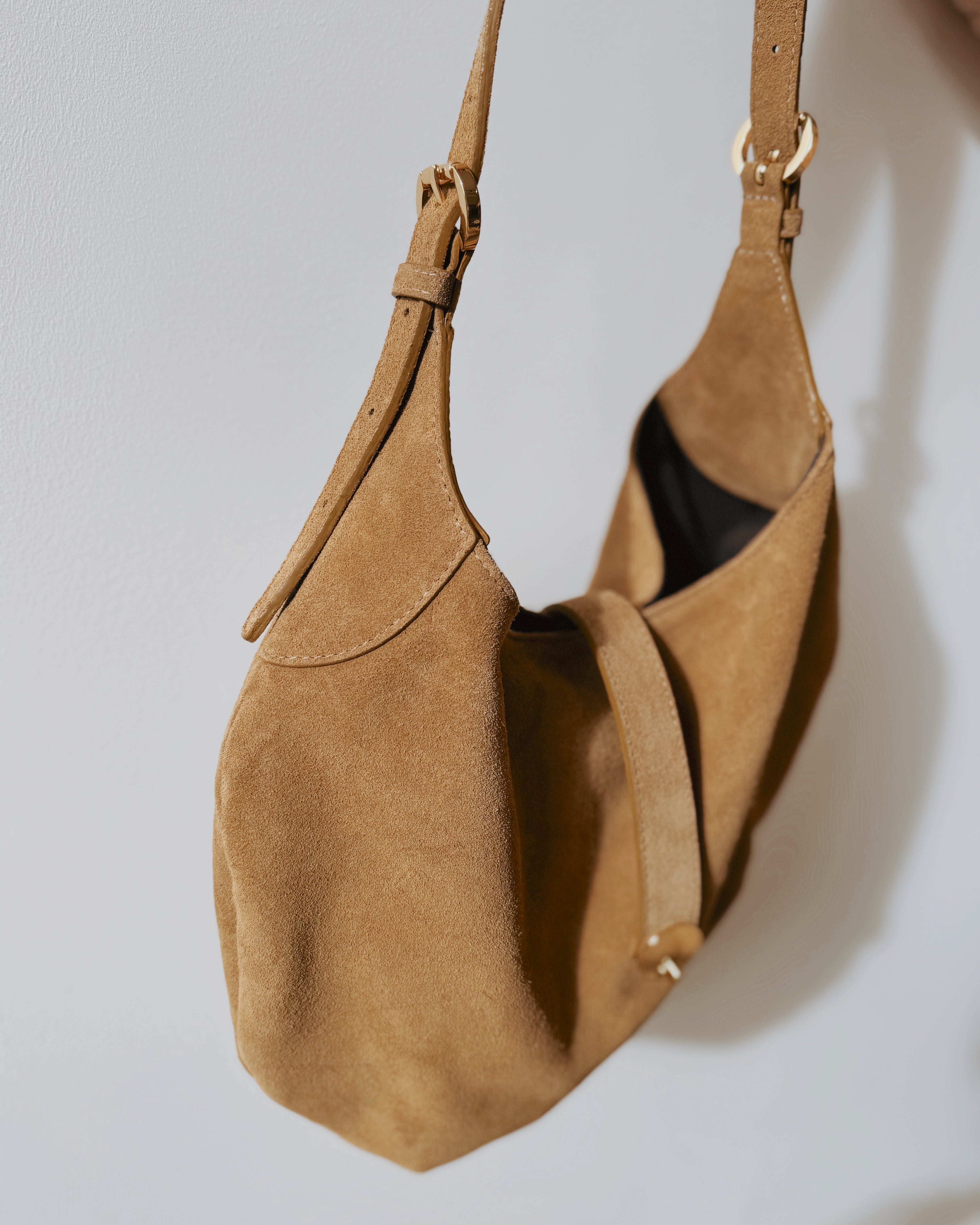 BRAVE LEATHER KELANI SUEDE BAG - OLIVETTA
