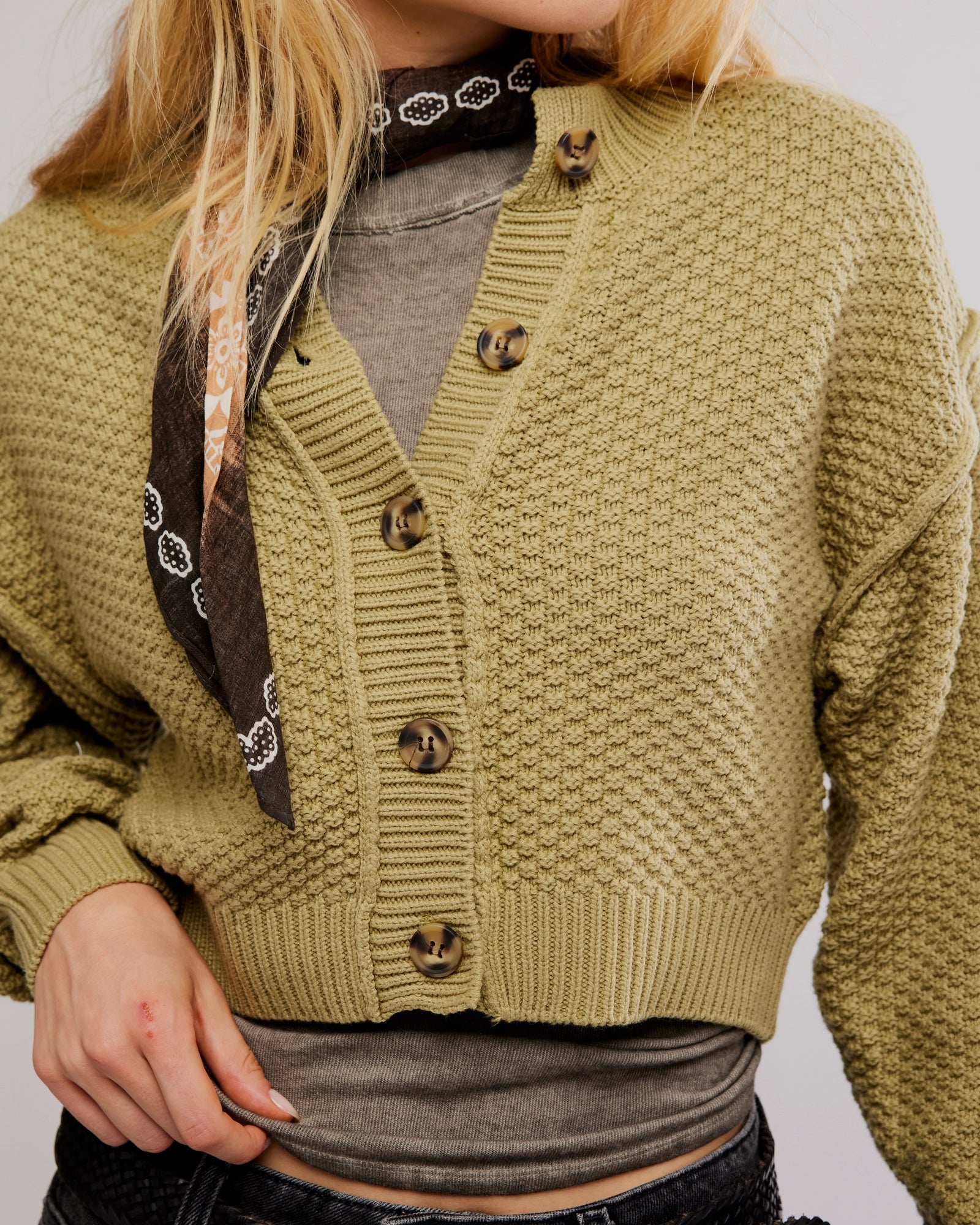 FREE PEOPLE LILA CARDIGAN - WHISPERING WILLOW