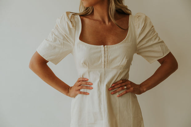 FREE PEOPLE CHEYENNE DRESS - IVORY