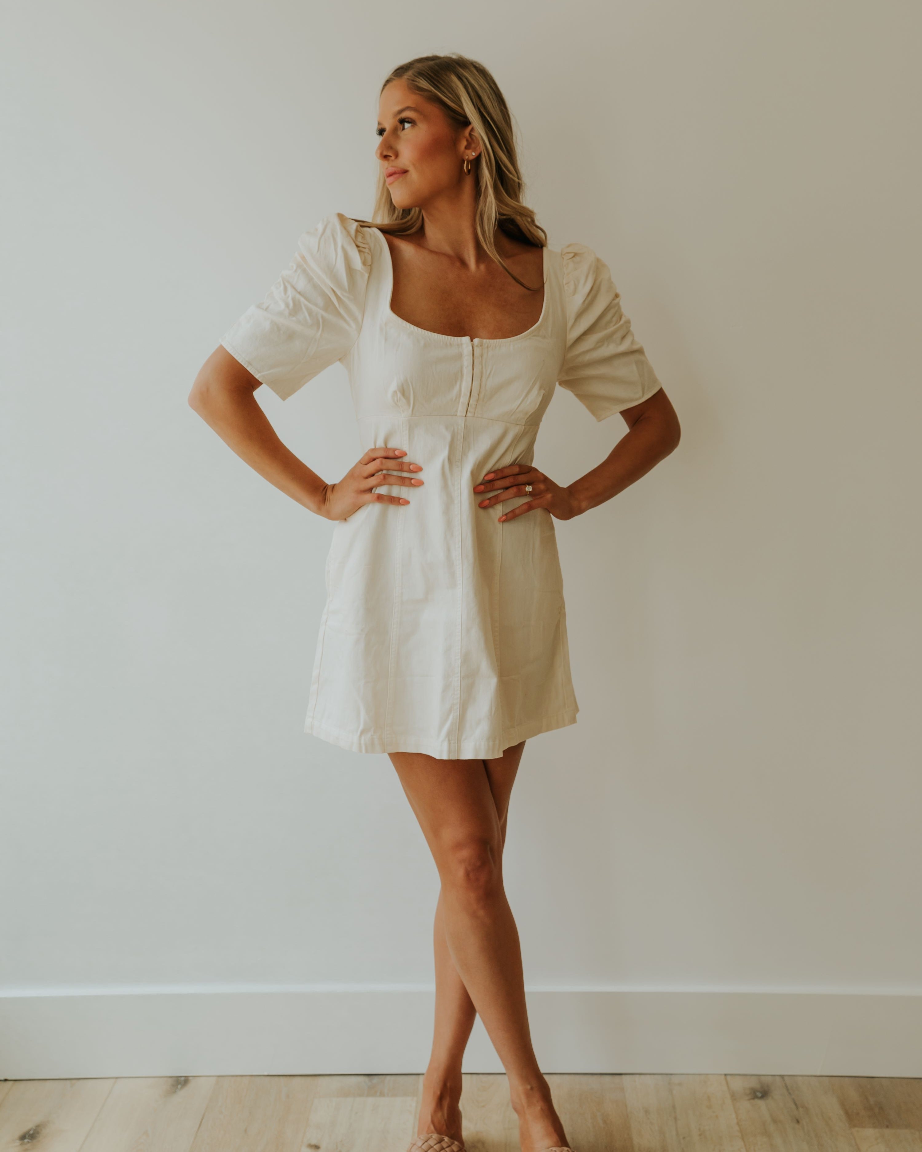 FREE PEOPLE CHEYENNE DRESS - IVORY