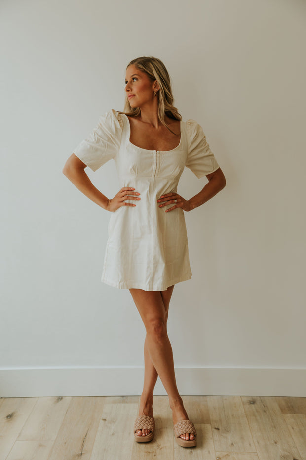 FREE PEOPLE CHEYENNE DRESS - IVORY