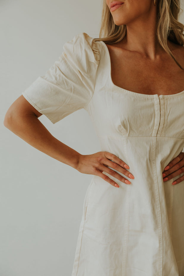 FREE PEOPLE CHEYENNE DRESS - IVORY