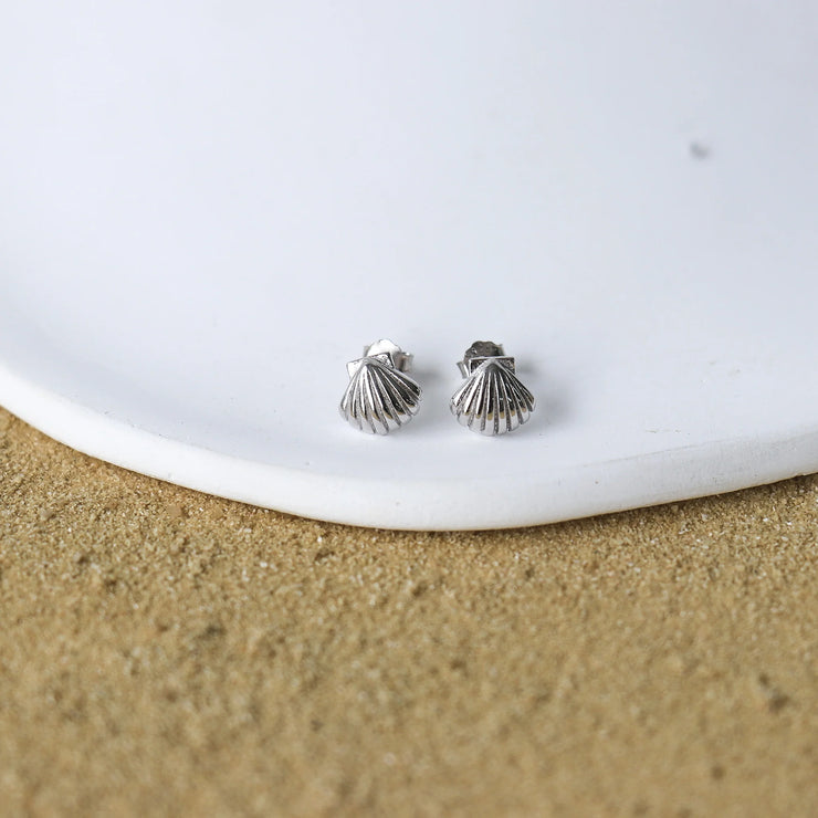 ETINA SHELL EARRINGS - SILVER