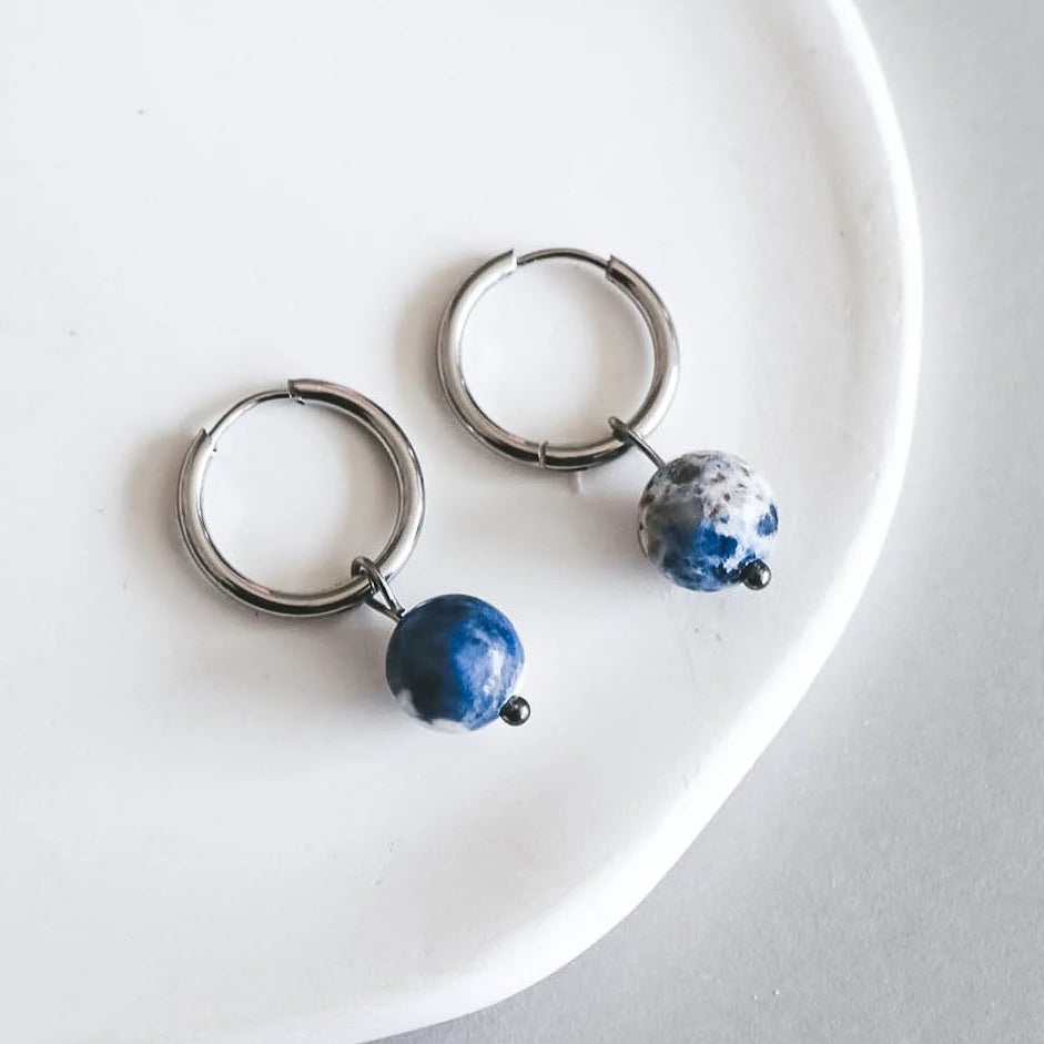 ROCA PENDANT EARRINGS - SILVER