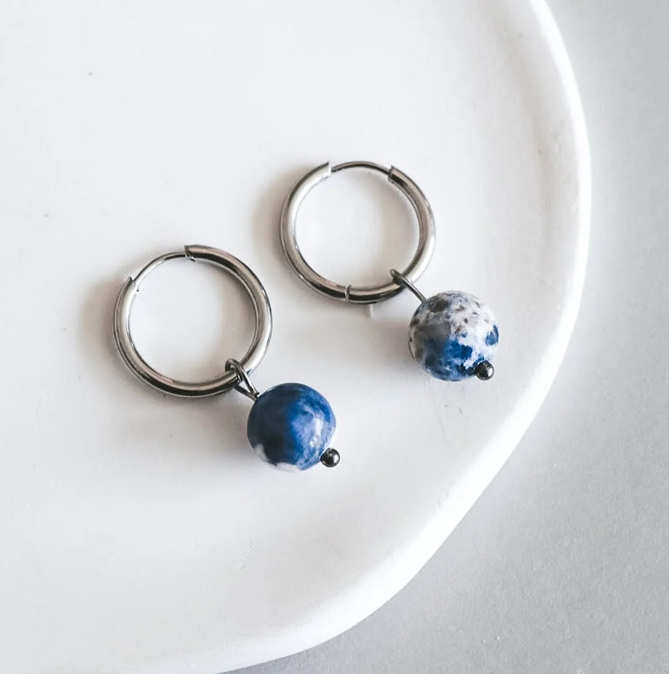 ROCA PENDANT EARRINGS - SILVER
