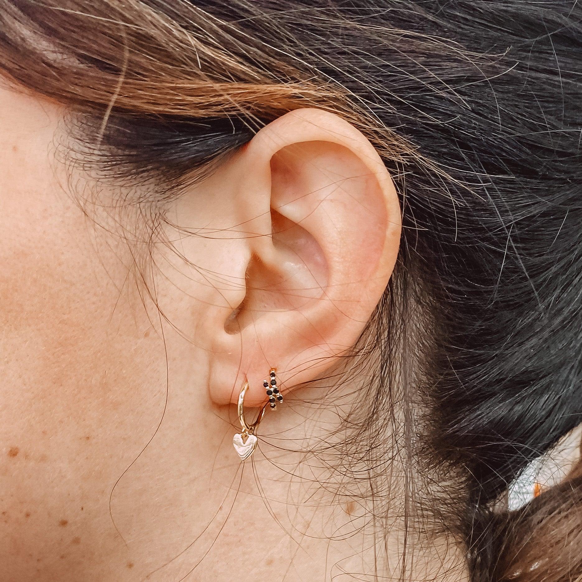 MORO HEART EARRINGS - GOLD