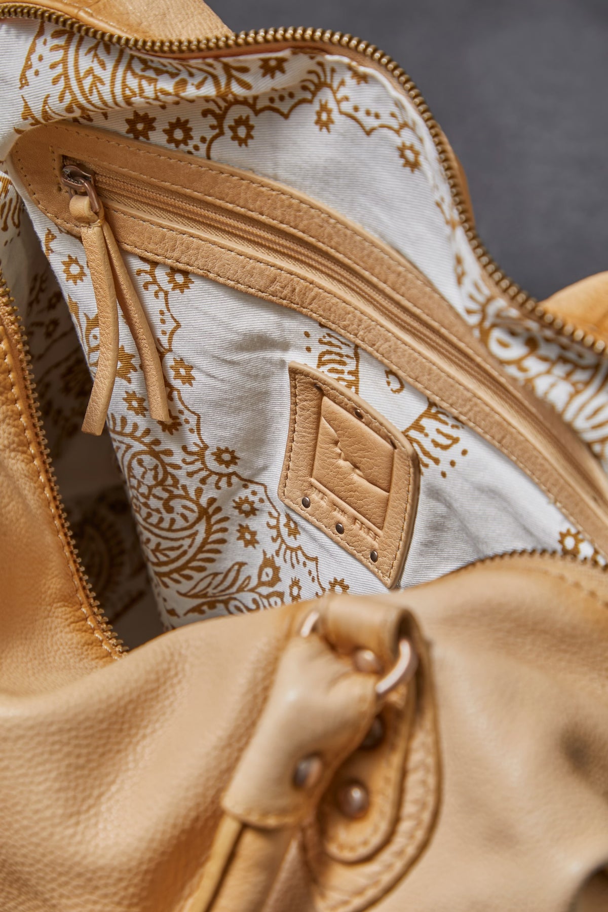 FREE PEOPLE EMERSON LEATHER TOTE - ITALIAN STRAW