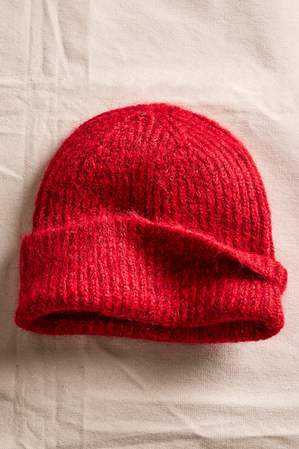 FREE PEOPLE FROSTLINE BEANIE - RED