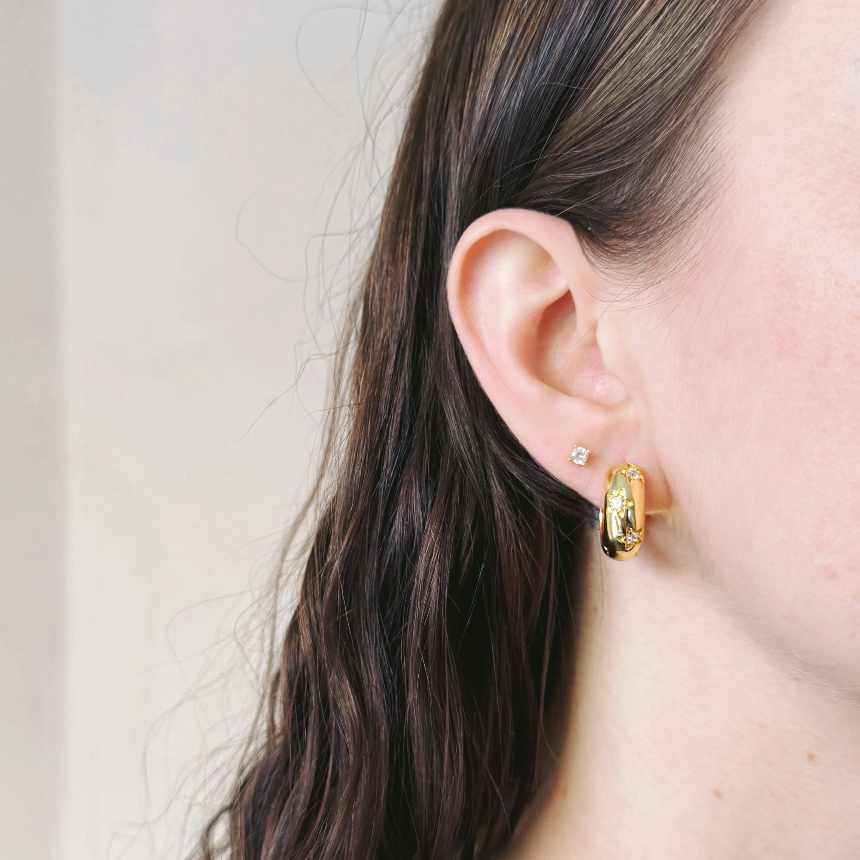 LIATTO CHUNKY EARRINGS - GOLD