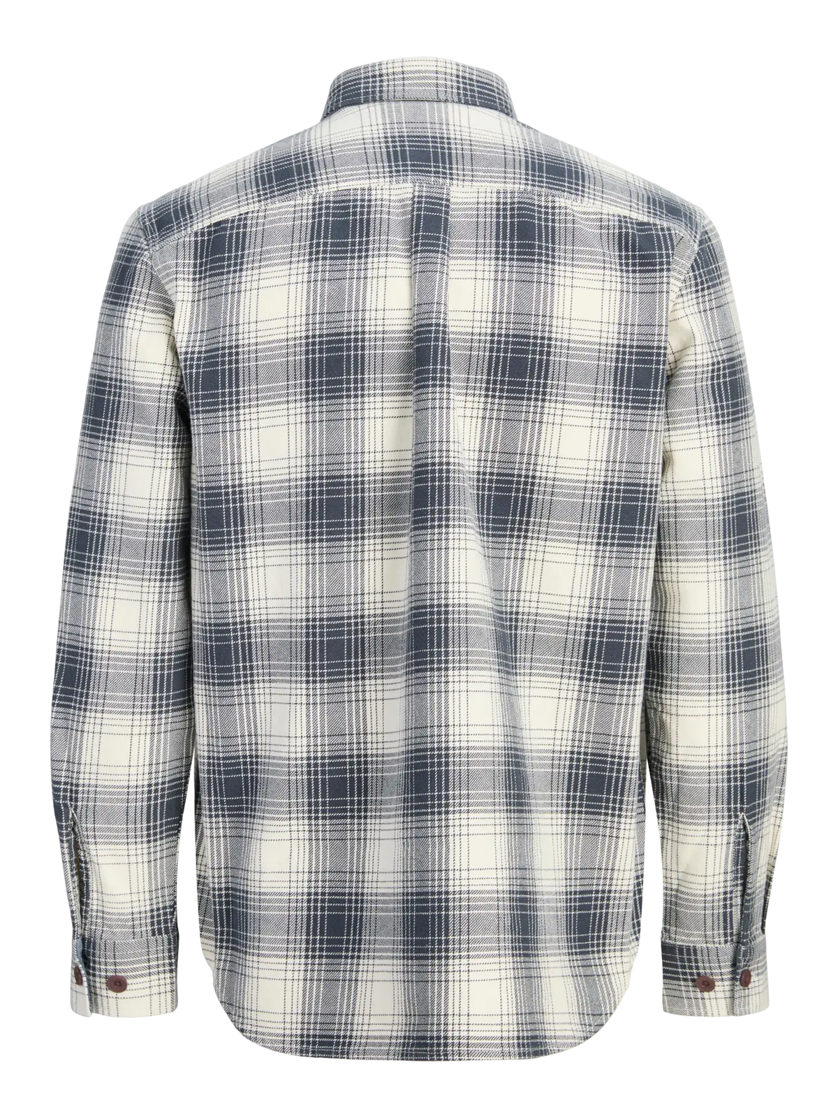 JJ IVY CHECK LS OVERSHIRT - DARK NAVY