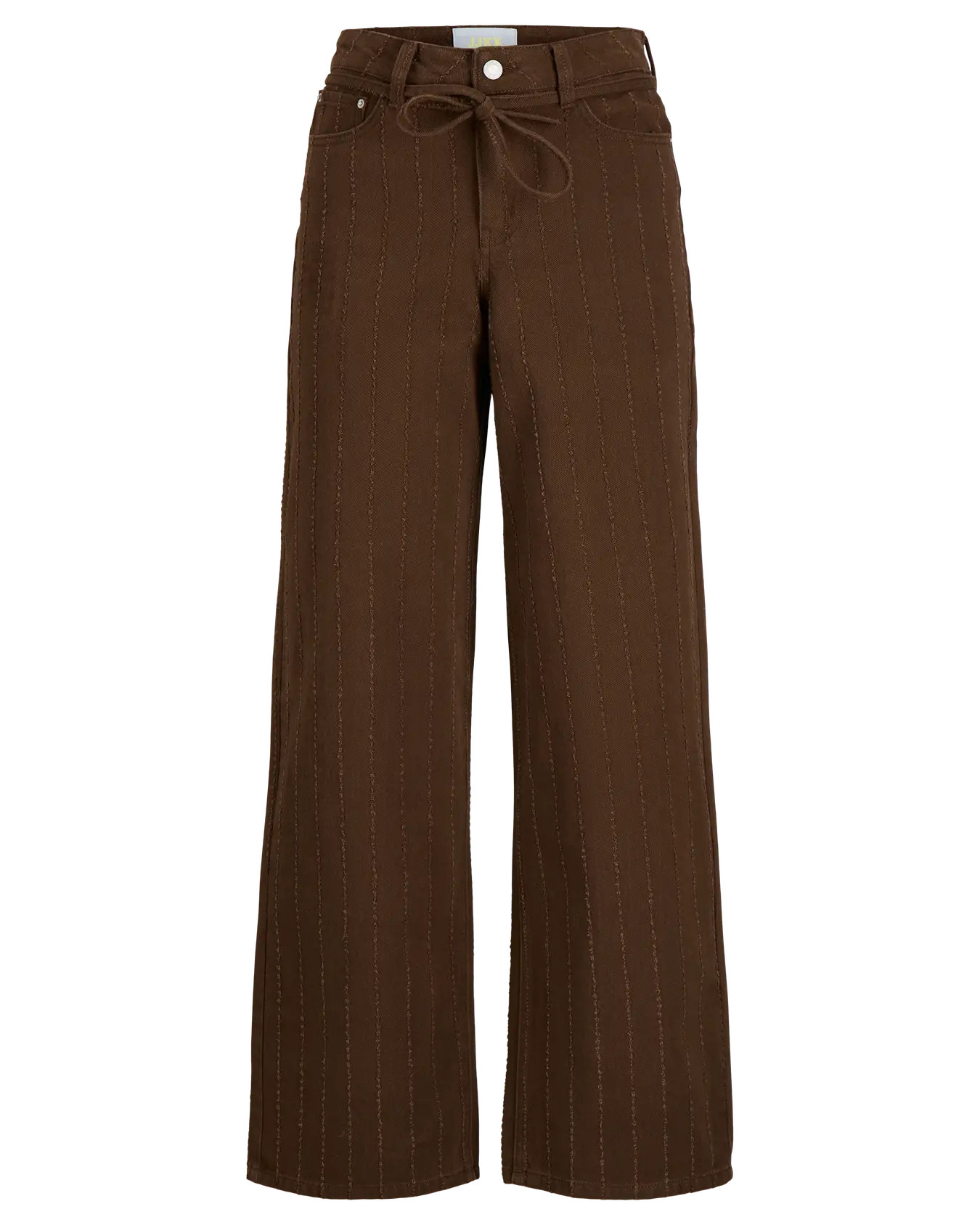 JJXX ZOE WIDE HW PANTS - DEMITASSE PIN STRIPE