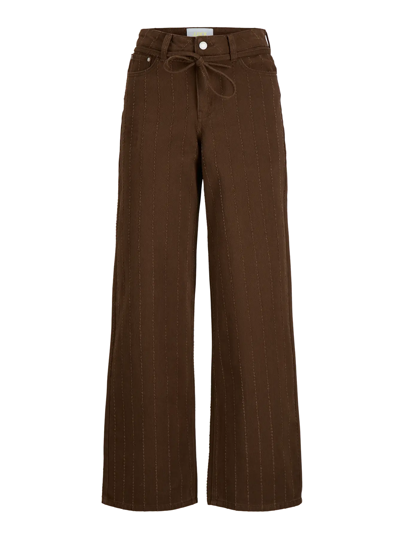 JJXX ZOE WIDE HW PANTS - DEMITASSE PIN STRIPE