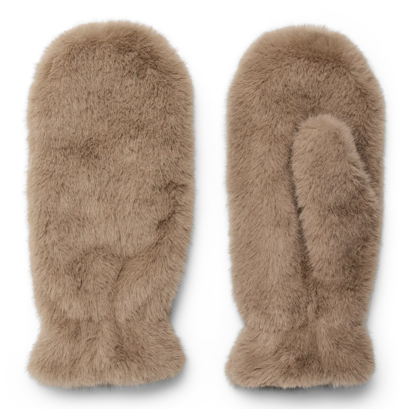 VM KAJA FAUX FUR MITTENS - SILVER MINK