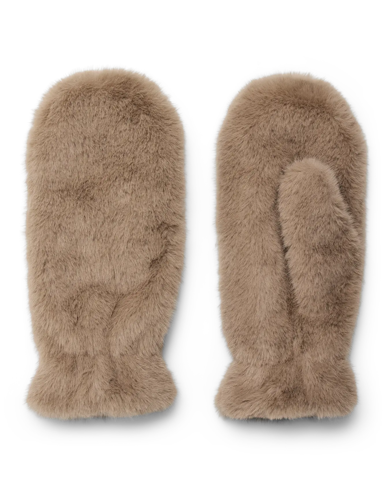 VM KAJA FAUX FUR MITTENS - SILVER MINK