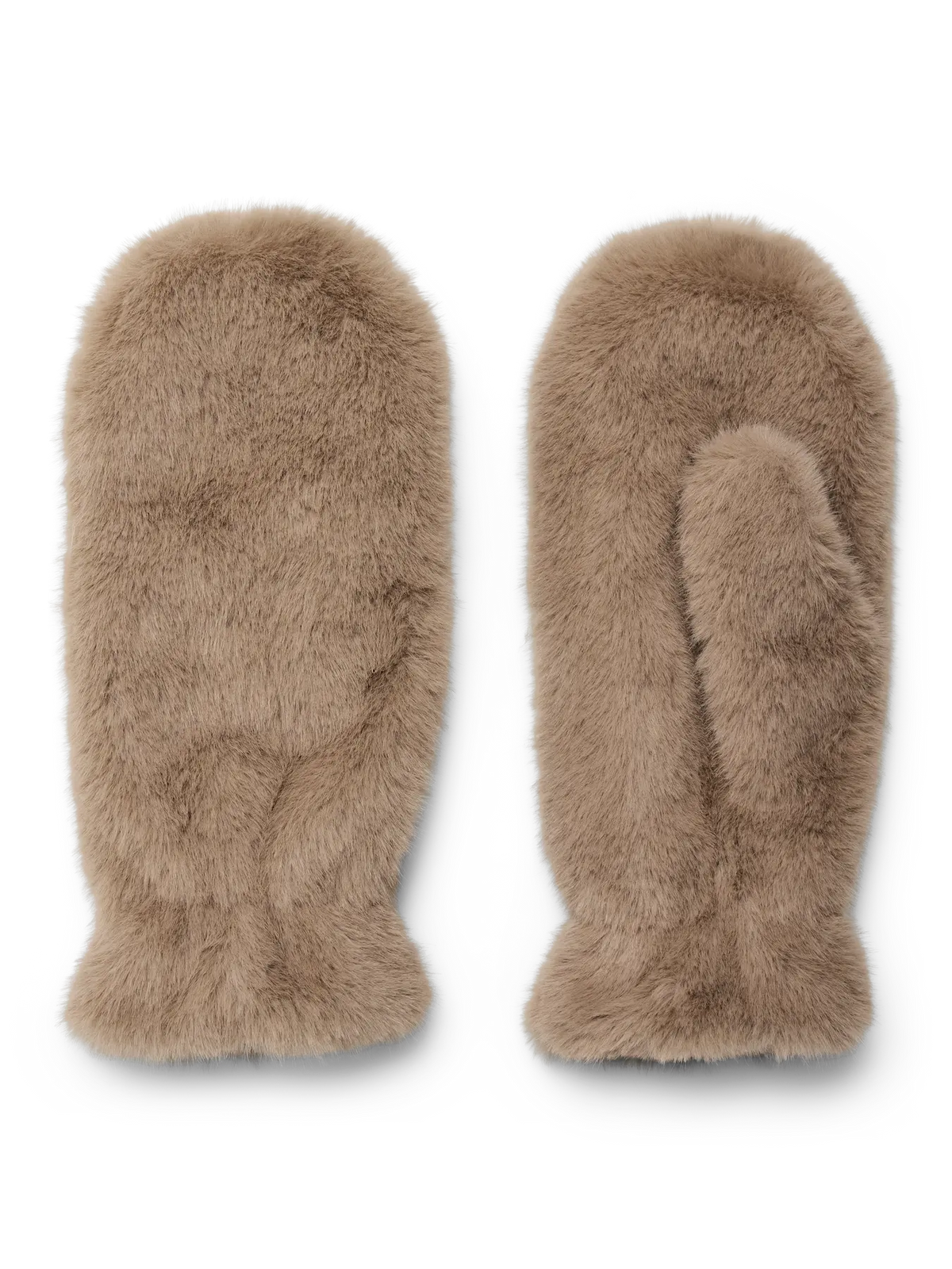 VM KAJA FAUX FUR MITTENS - SILVER MINK