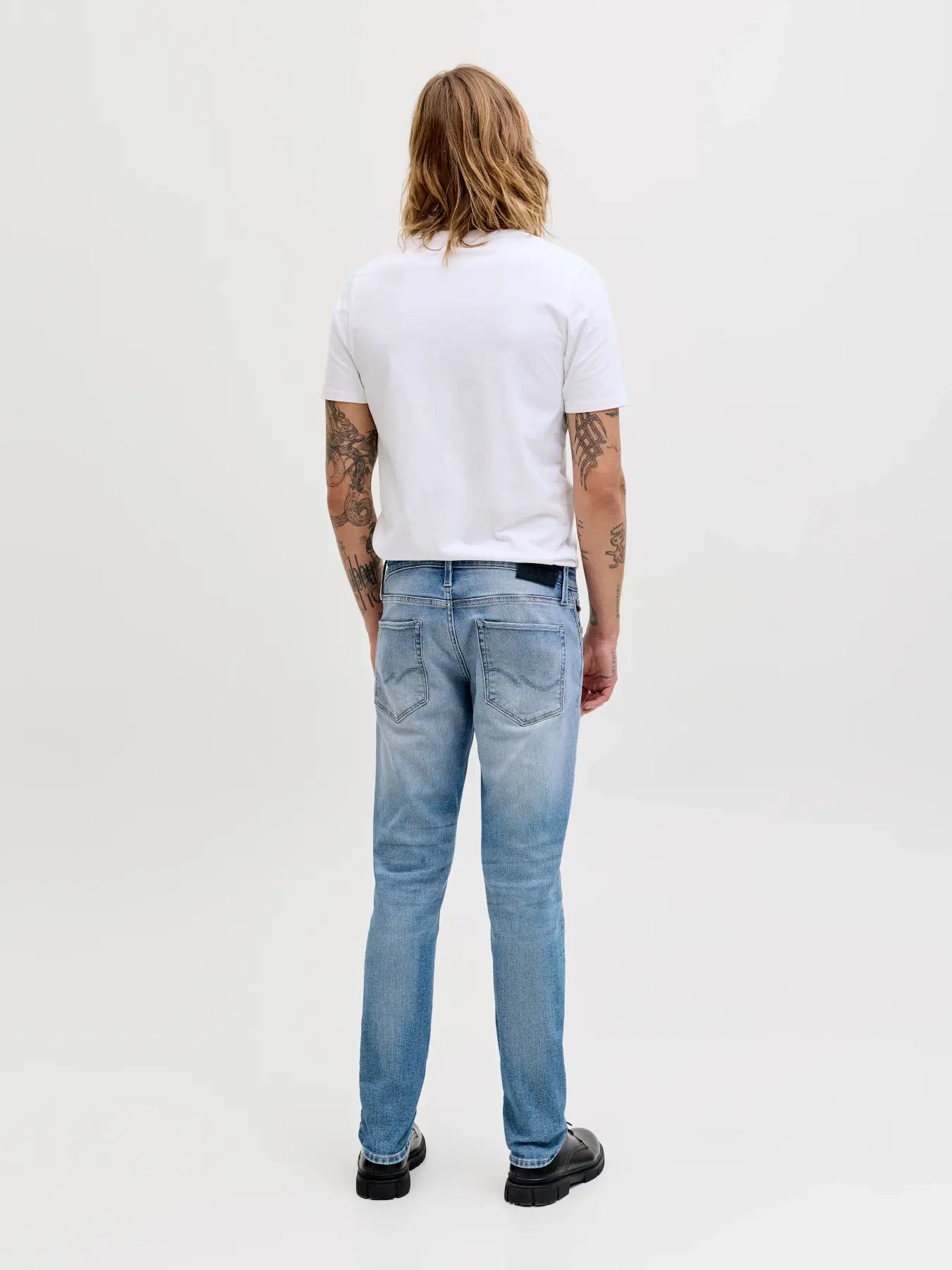 JJ GLENN ICON SLIM FIT JEANS - BLUE DENIM