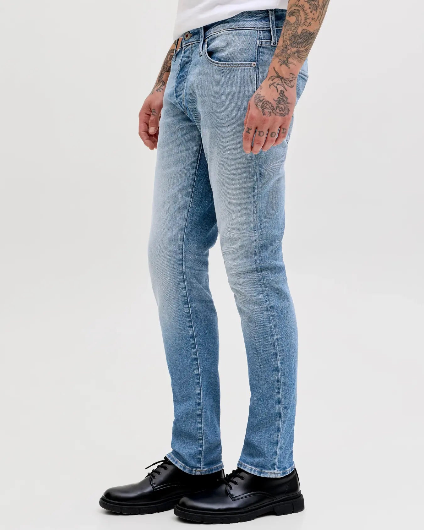 JJ GLENN ICON SLIM FIT JEANS - BLUE DENIM