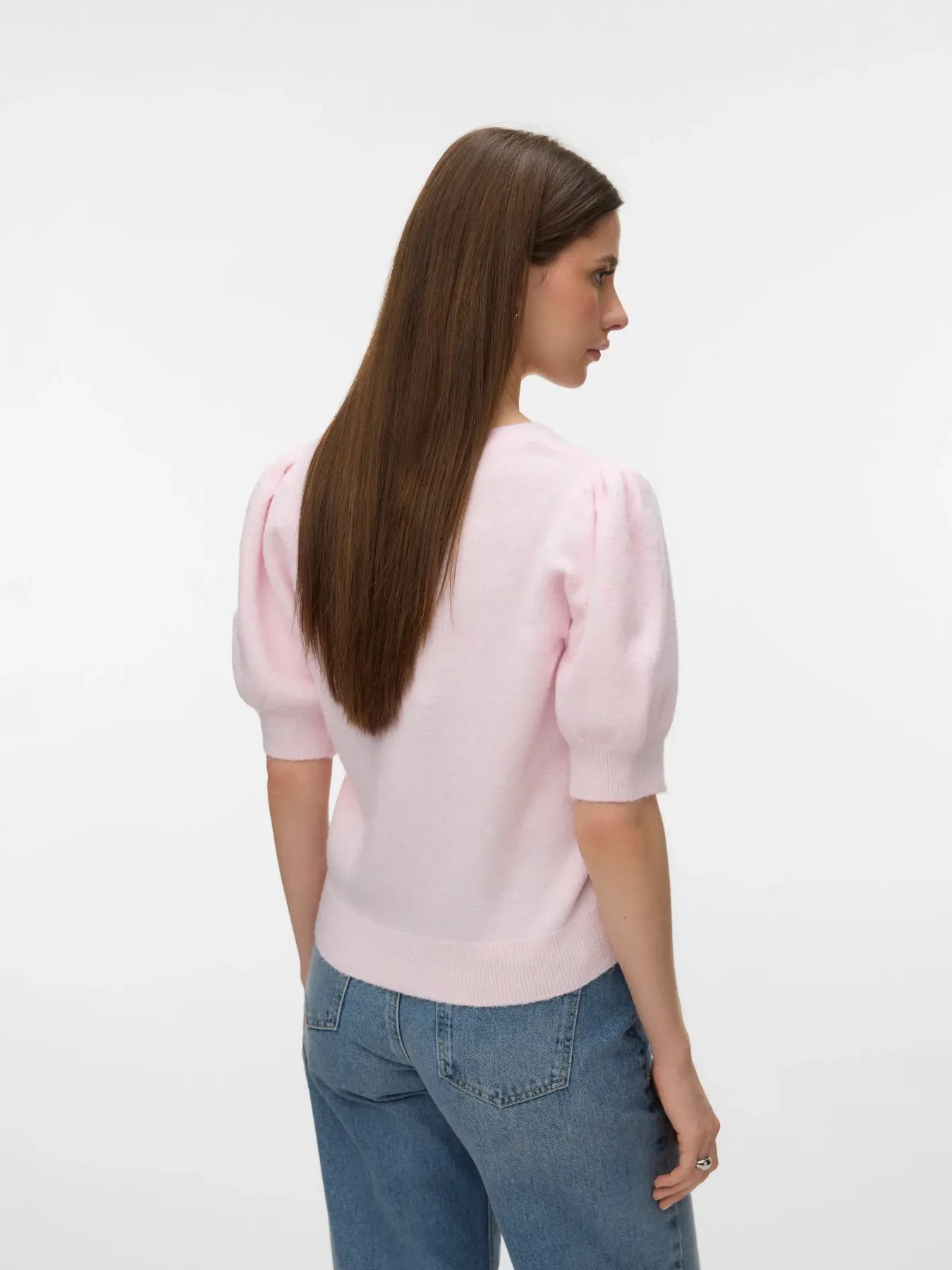VM DOFFY 2/4 V NECK CARDIGAN - PINK A BOO