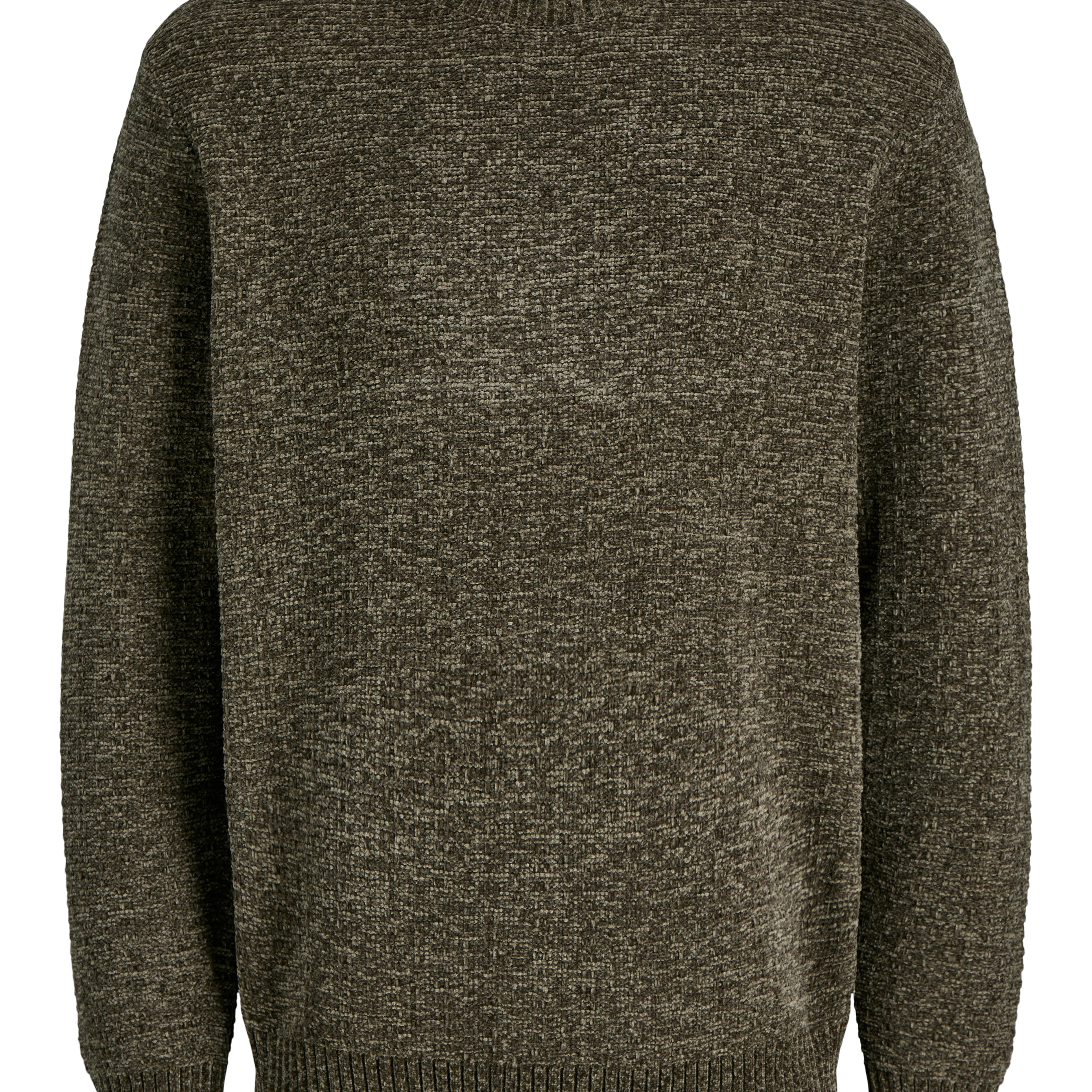 JJ JEREMY KNIT MOCK NECK SWEATER - STONE GREY