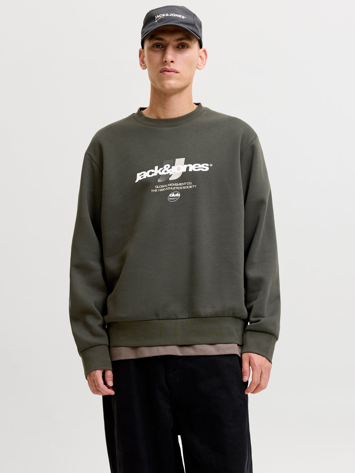 JJ CLUB BRANDING SWEATSHIRT - PEAT
