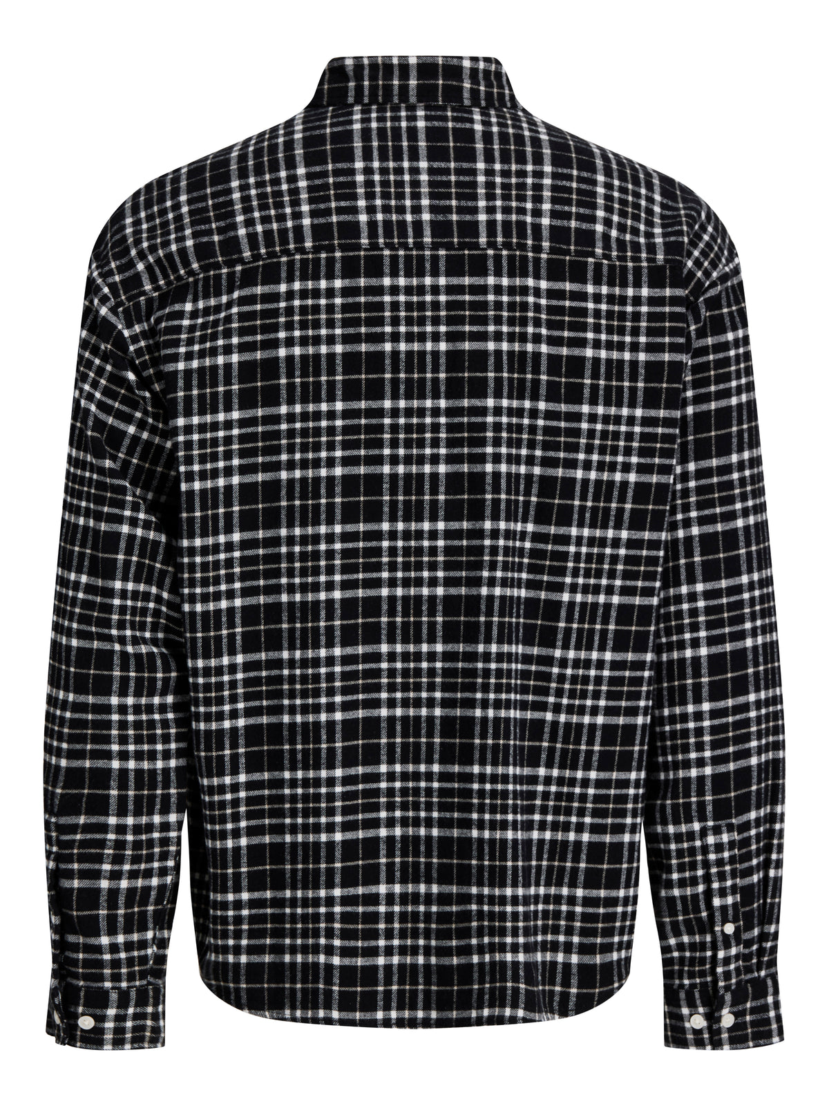 JJ REDERIKSBERG FLANNEL BUTTON DOWN LS SHIRT - BLACK