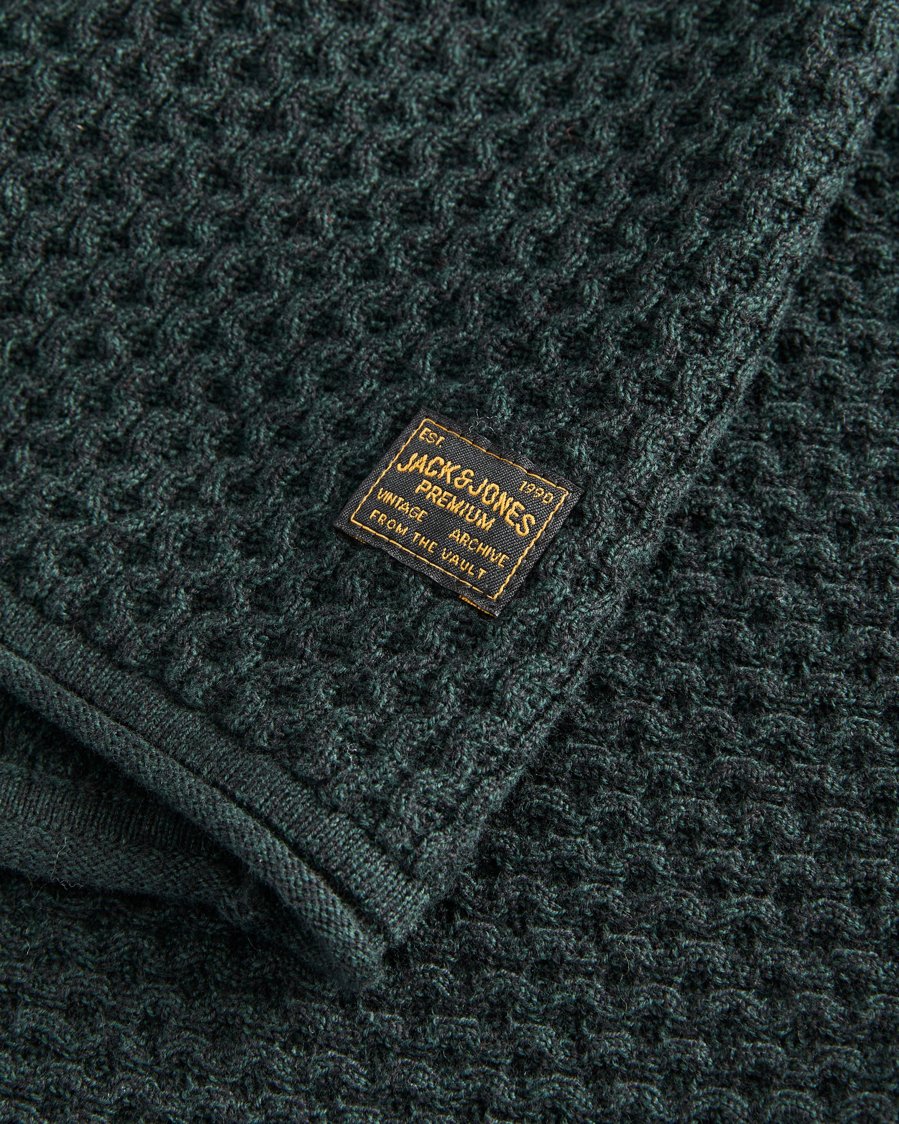 JJ MASON KNIT CREW NECK PULLOVER - SCARAB