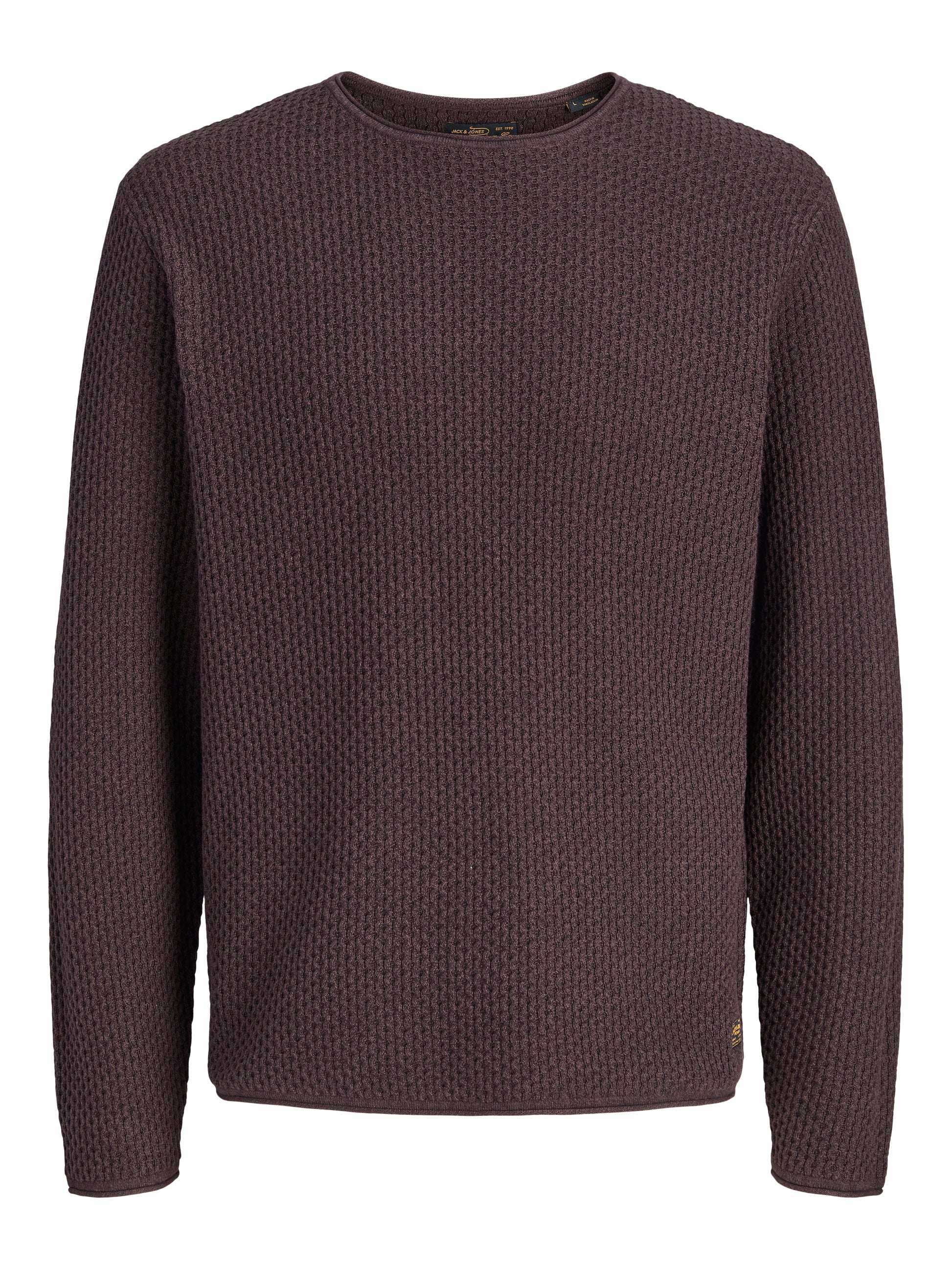 JJ MASON KNIT CREW NECK PULLOVER - CHOCOLATE TORTE