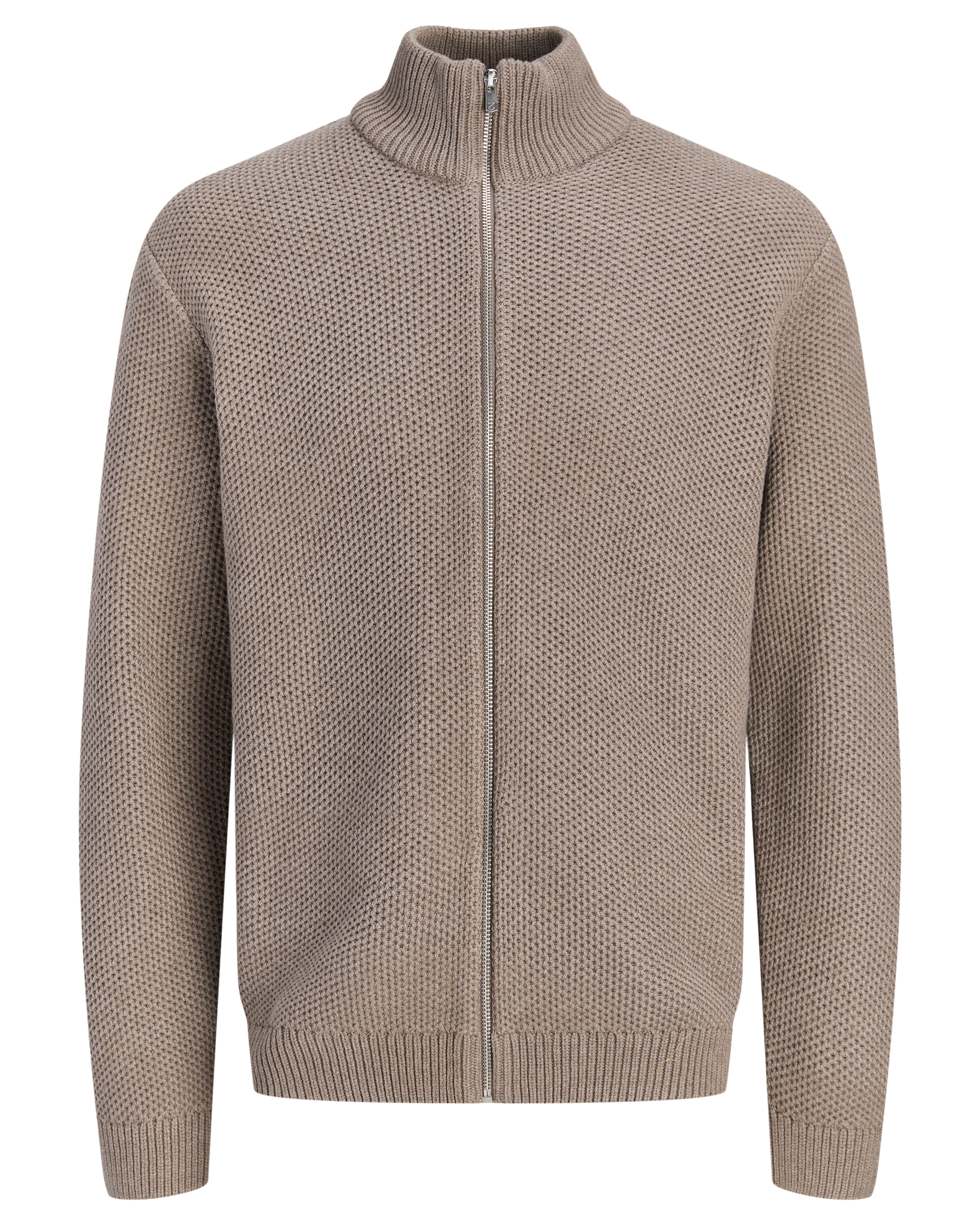 JJ BLATYCE KNIT CARDIGAN - WALNUT MELANGE