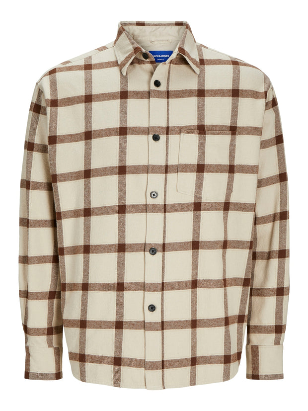 FREDERIKSBERG FLANNEL SHIRT LS - OATMEAL