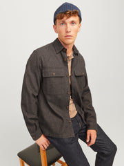 RAYMOND BUTTON DOWN SHIRT - SLATE BLACK