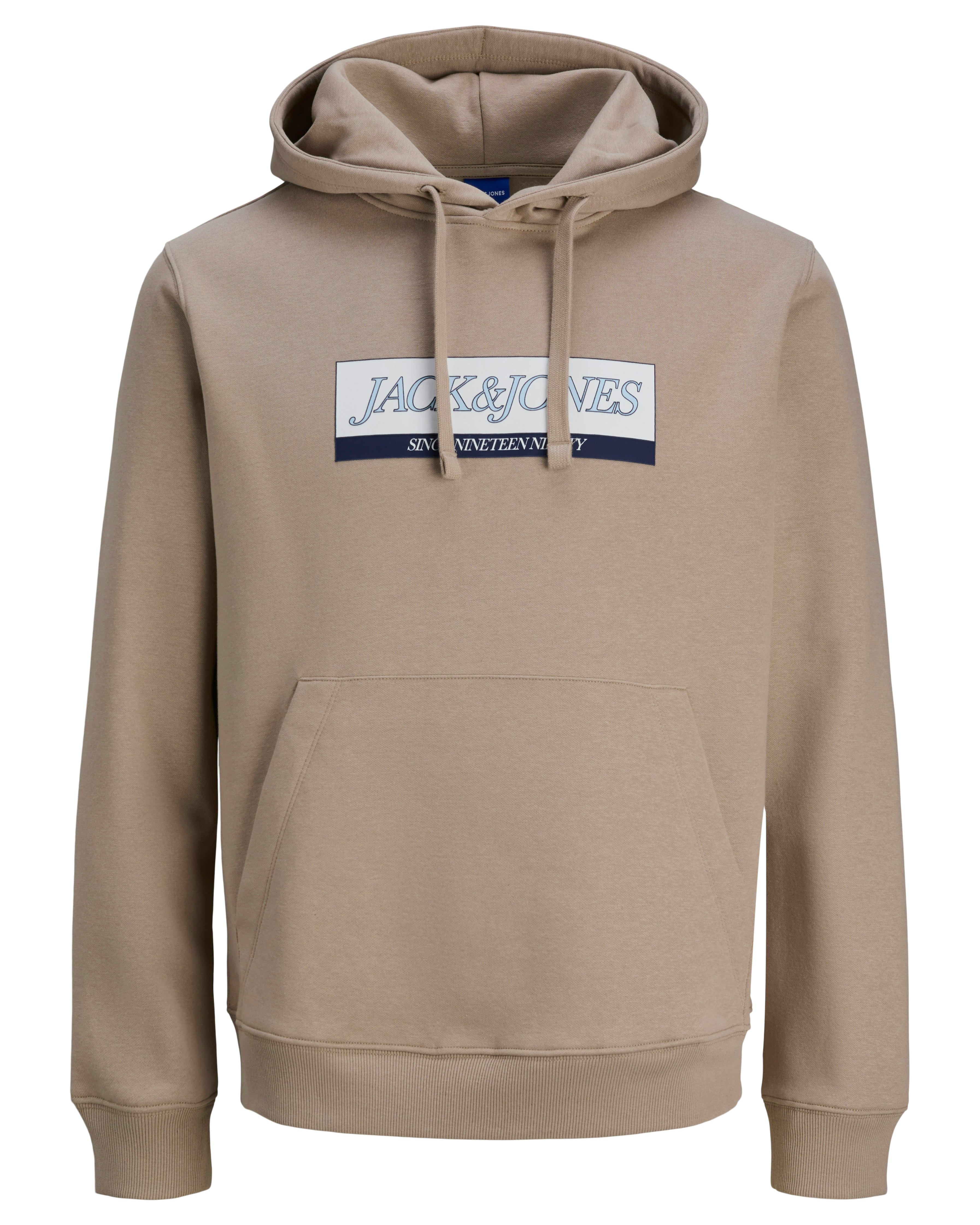 JJ ORINWOOD BLOCK BRANDING HOODIE - MOCHA