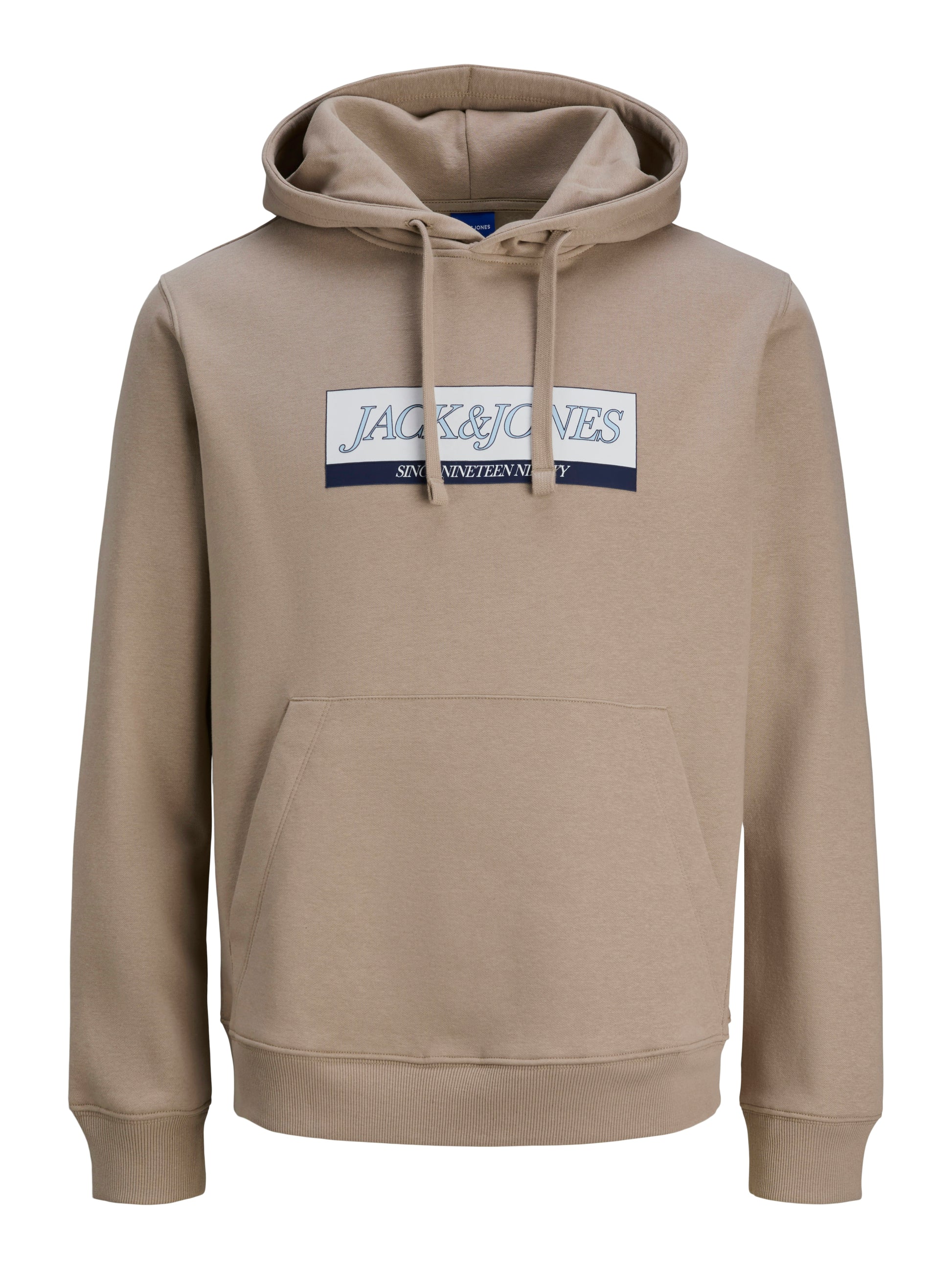 JJ ORINWOOD BLOCK BRANDING HOODIE - MOCHA