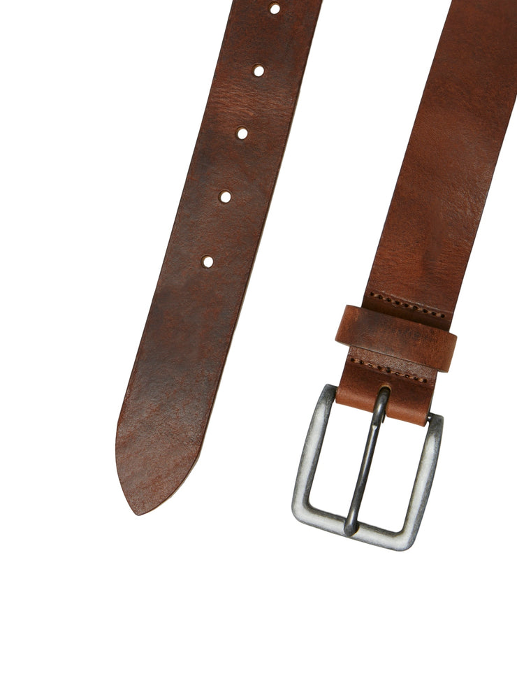 VICTOR LEATHER BELT - MOCHA BISQUE