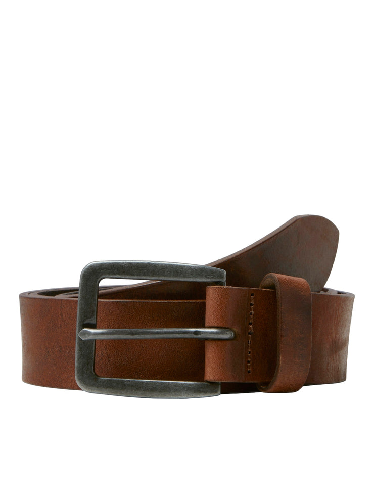 VICTOR LEATHER BELT - MOCHA BISQUE