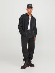 SANTORINI DENIM OVERSHIRT - BLACK DENIM