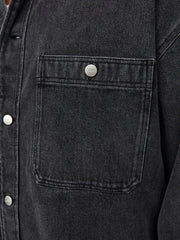 SANTORINI DENIM OVERSHIRT - BLACK DENIM