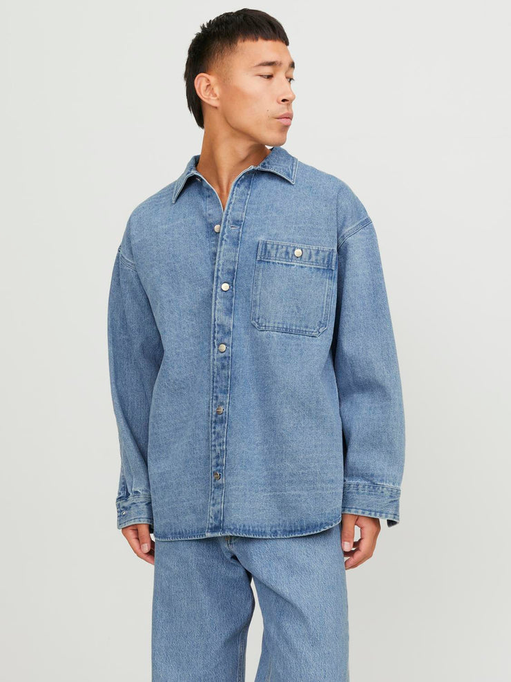 SANTORINI DENIM OVERSHIRT - LIGHT BLUE DENIM