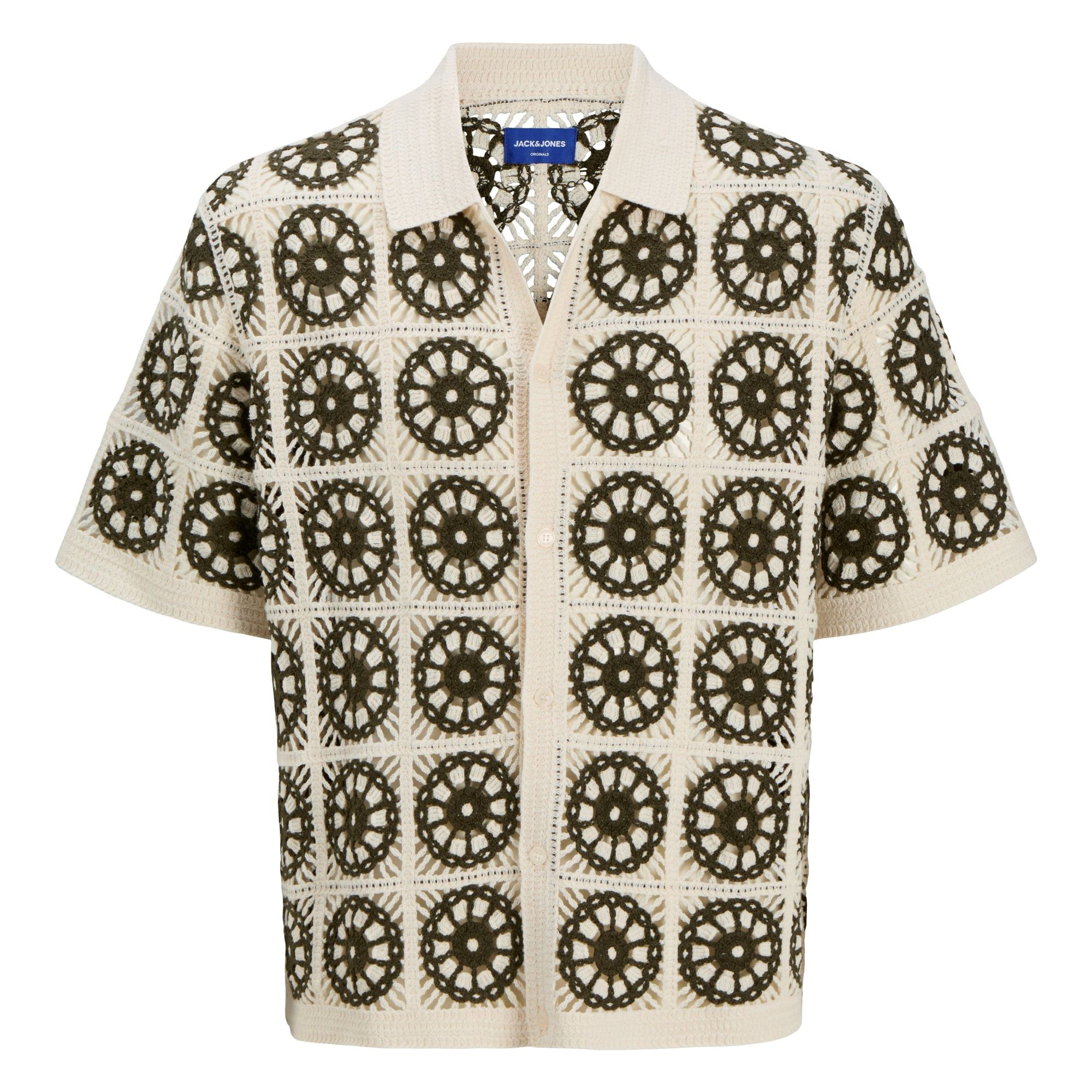 CARTAGENA CROCHET KNIT POLO - SEA SALT