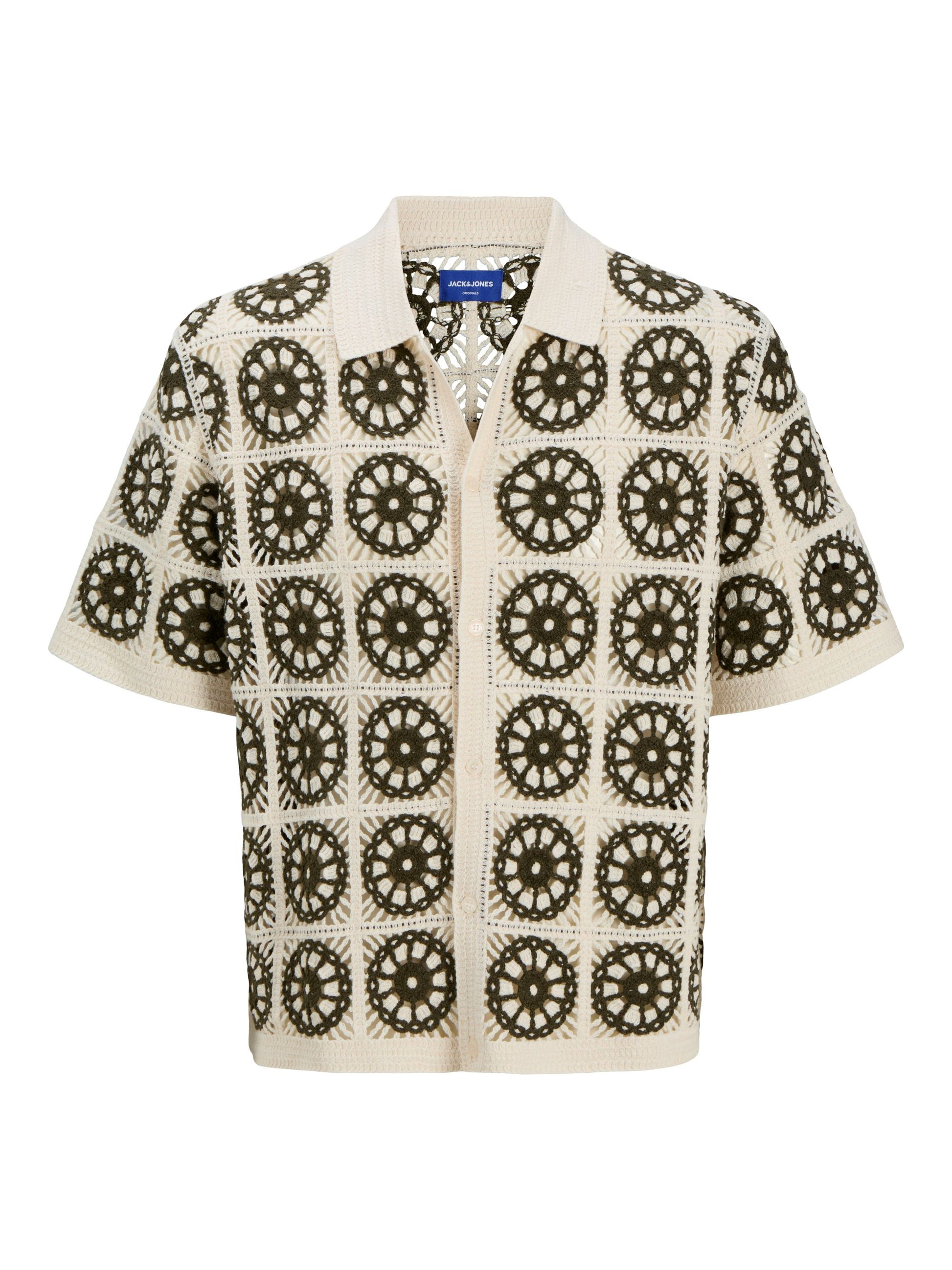 CARTAGENA CROCHET KNIT POLO - SEA SALT