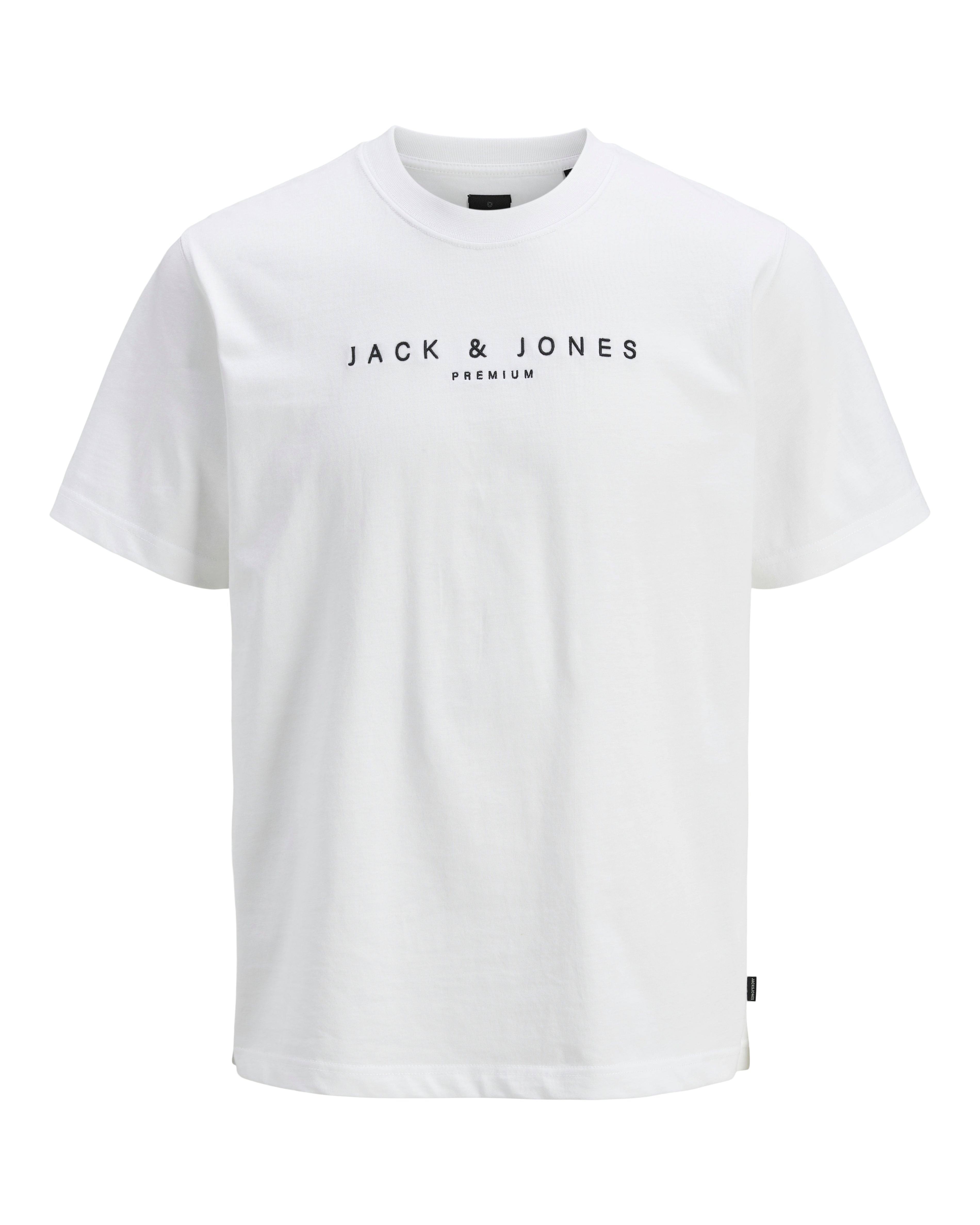 JJ JAYSON SS BRANDED TEE - BRIGHT WHITE