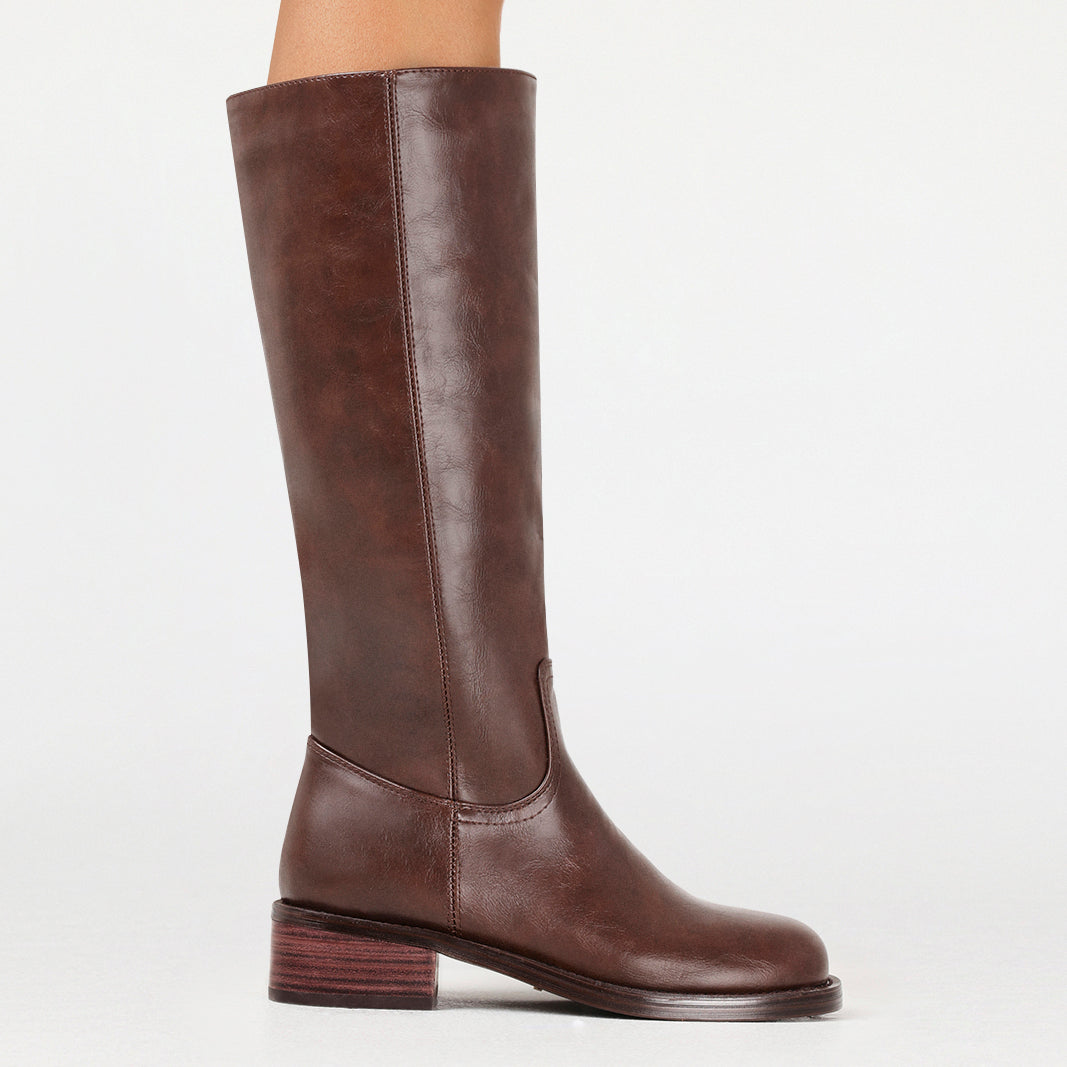 BILLINI JAMISON TALL BOOT - CHOCOLATE BURNISHED