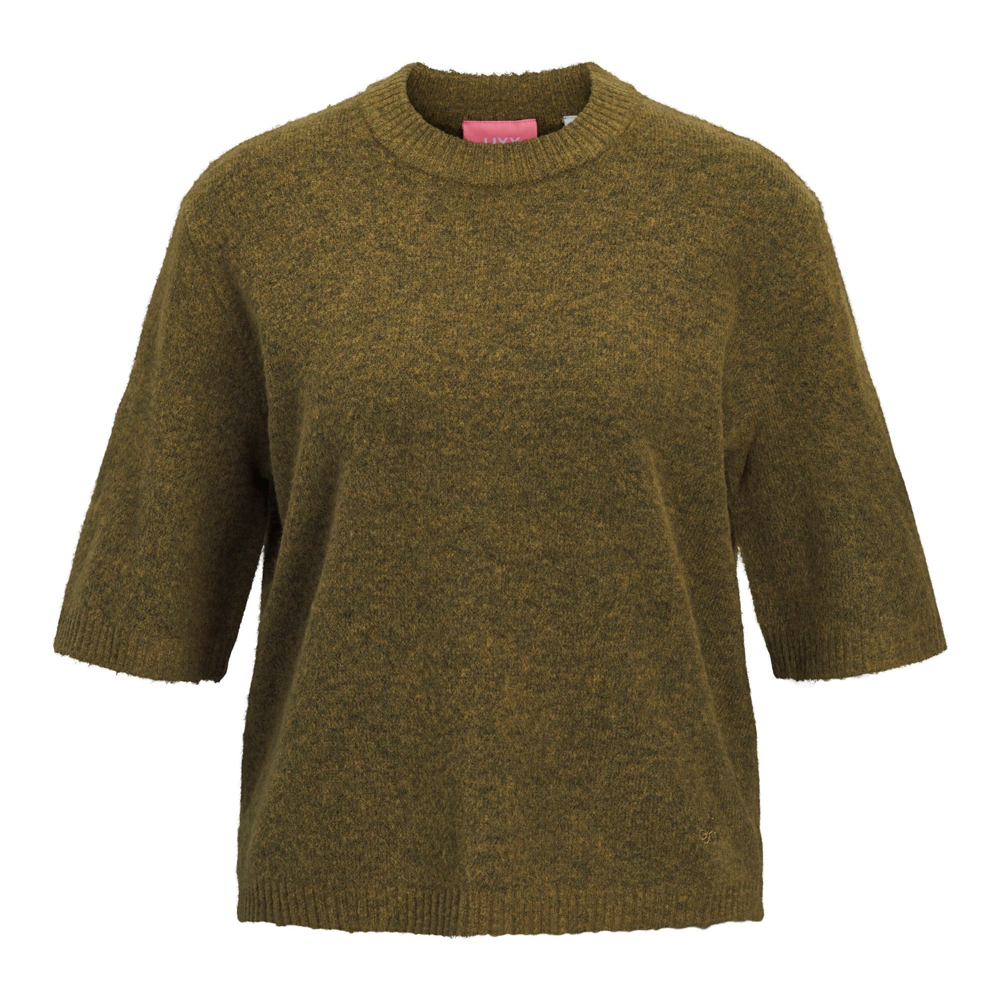 JJXX VALERIA SS KNIT SHIRT - NUTRIA