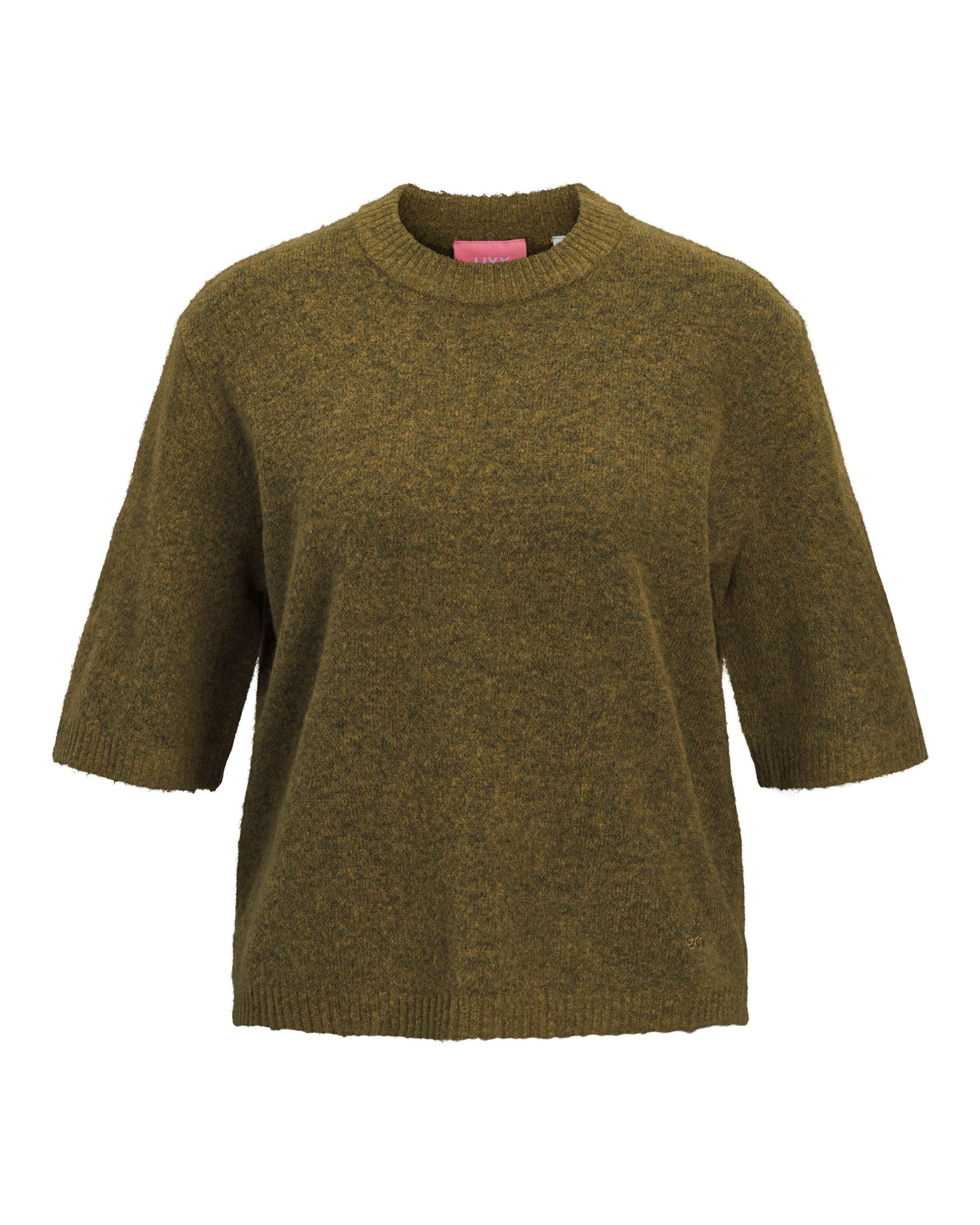JJXX VALERIA SS KNIT SHIRT - NUTRIA