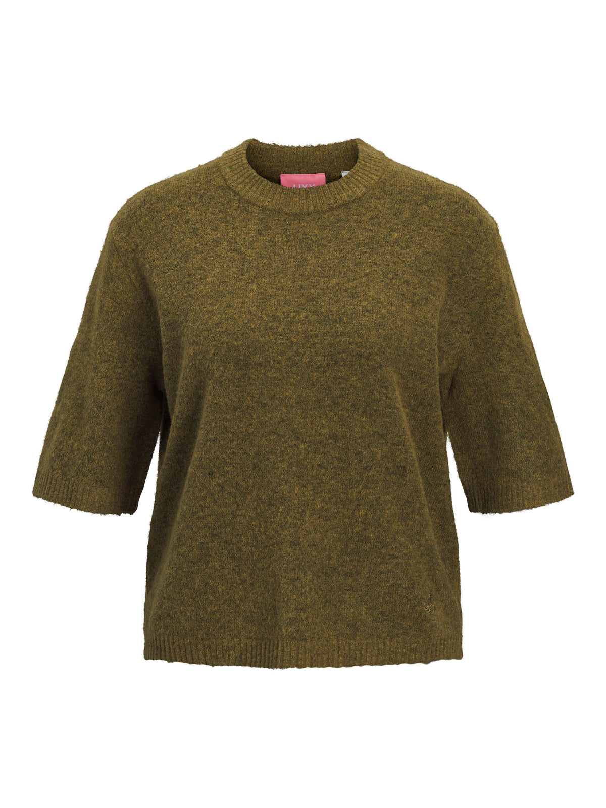 JJXX VALERIA SS KNIT SHIRT - NUTRIA