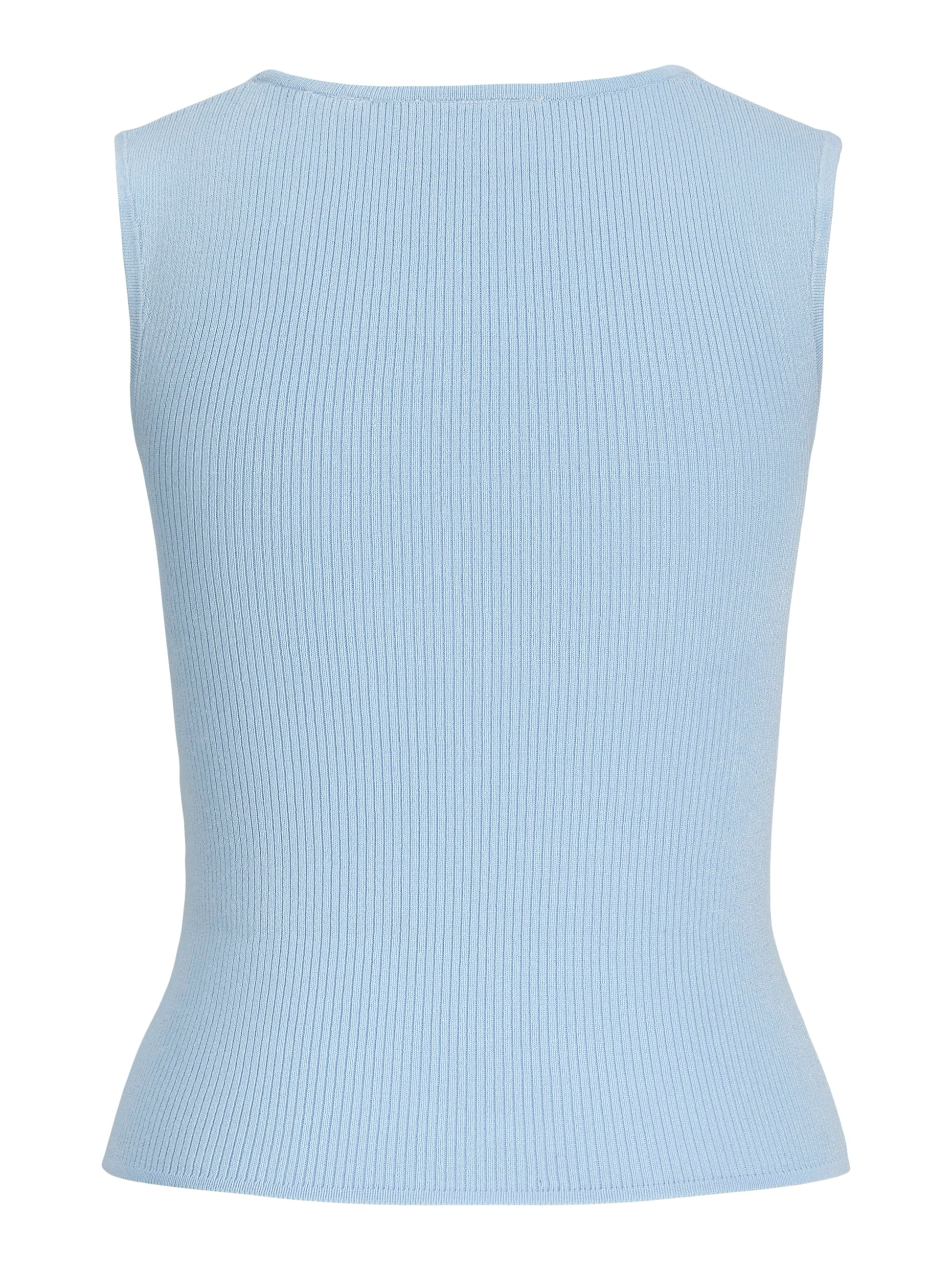 JJXX POSIE SQ NECK RIBBED TANK - SKYWAY