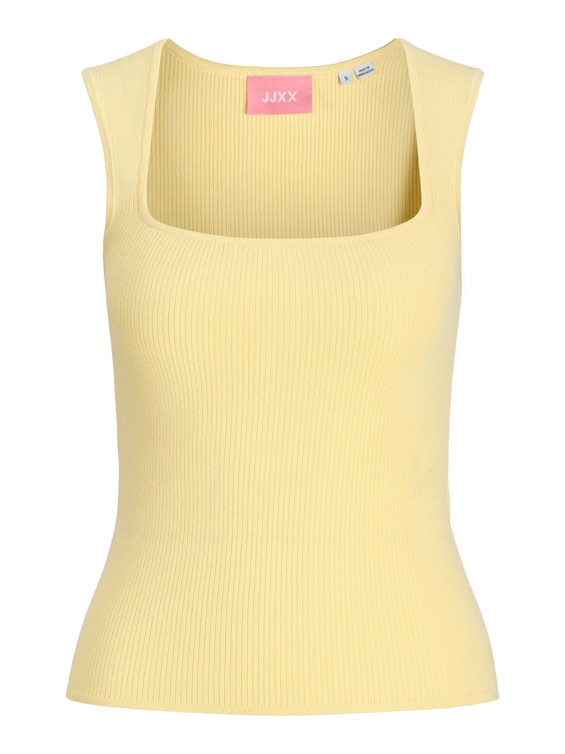 JJXX POSIE SQ NECK RIBBED TANK - SUNLIGHT