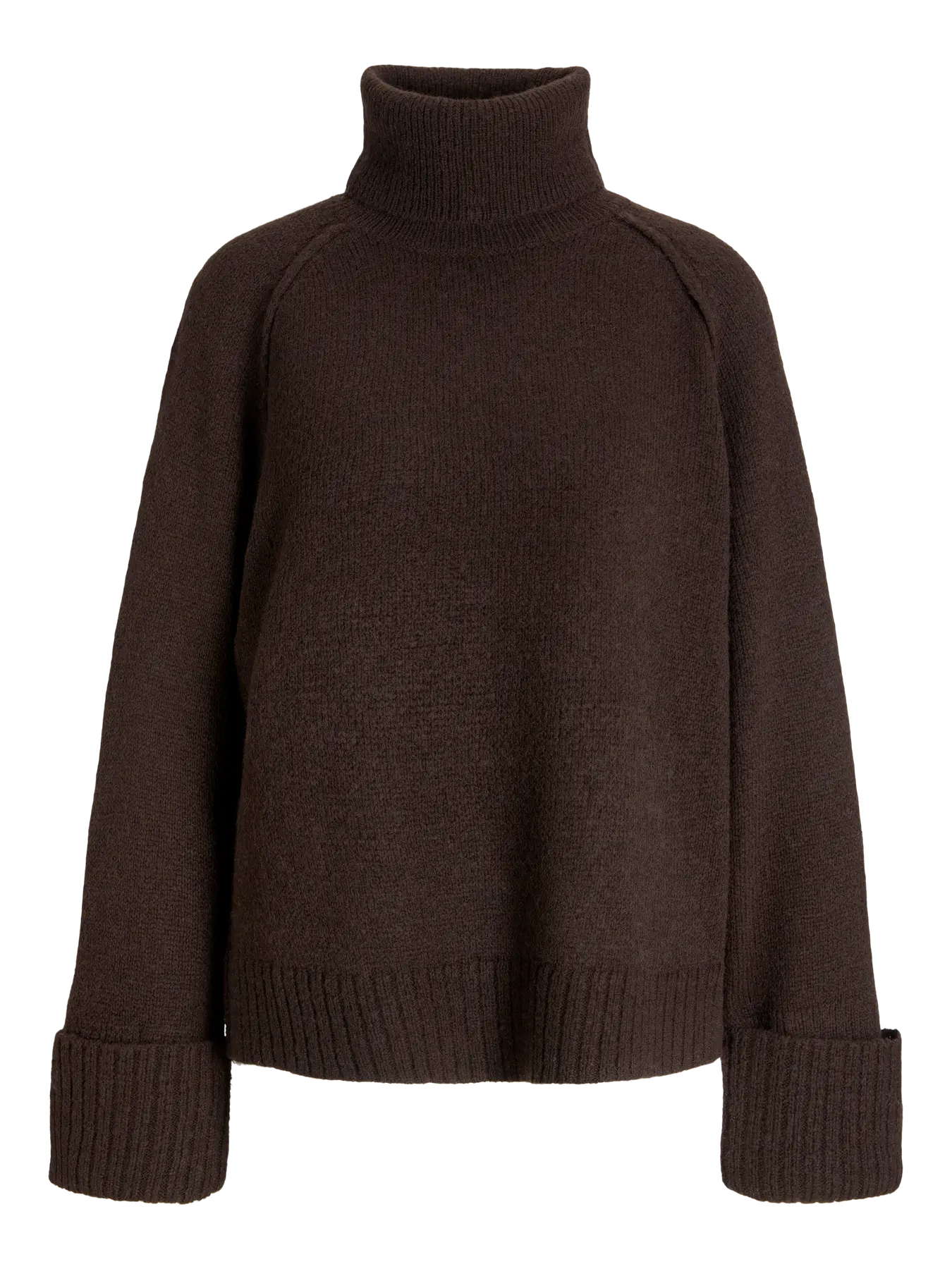 JJXX ELLINORA RAGLAN ROLLNECK SWEATER - BRACKEN